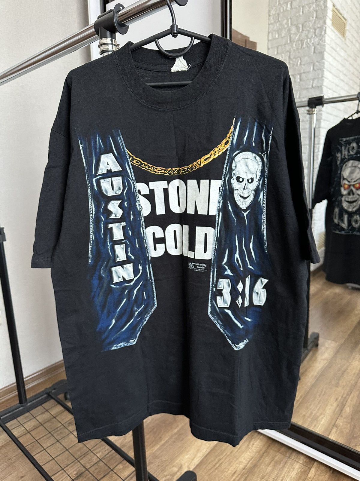 WWE 1999 Steeve Austin Stone Cold Vintage T-Shirt WWE Size US L / EU 52-54 / 3 - 3 Thumbnail