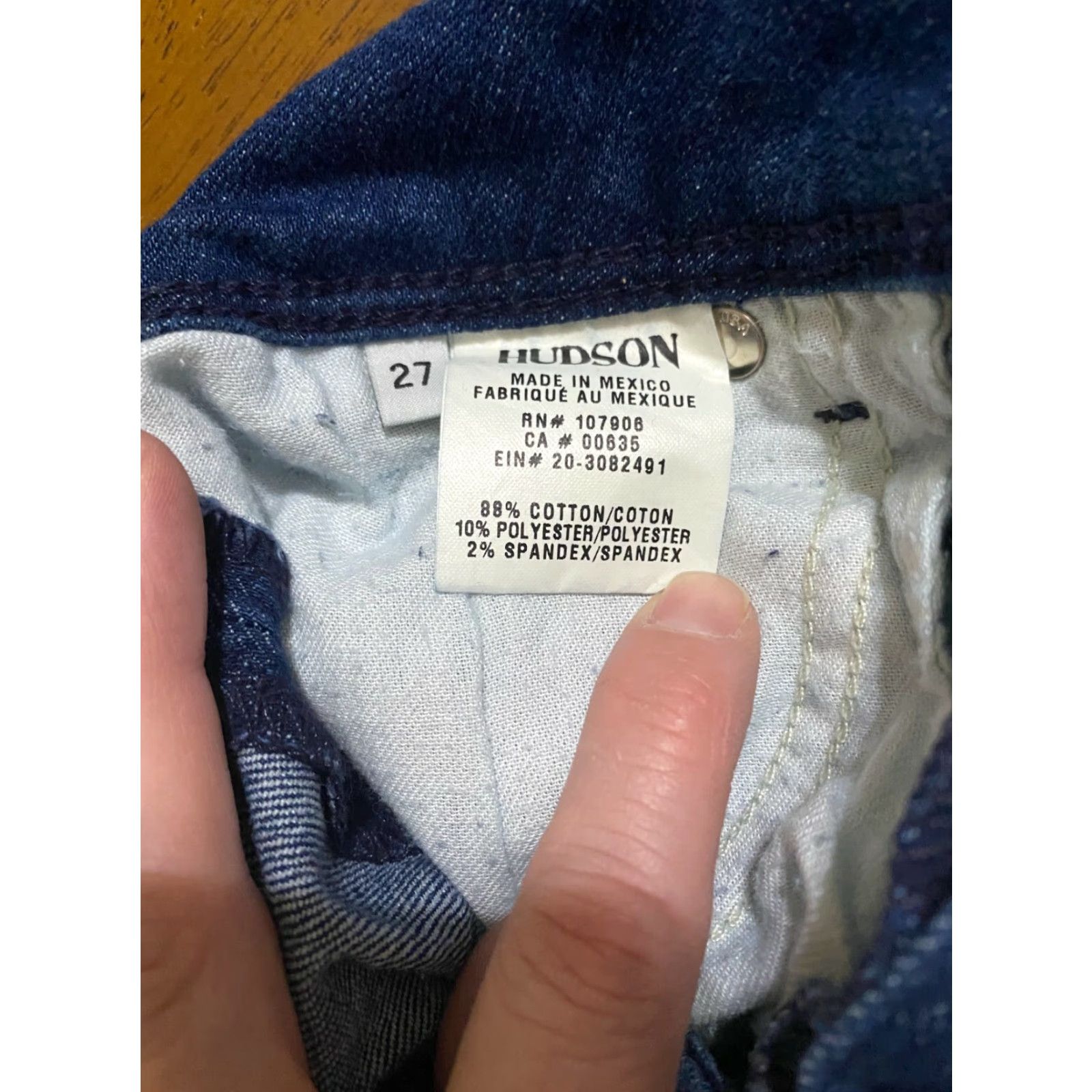 Hudson Hudson Womens Collin Flap Skinny Jeans Blue Size 27 Size 27" / US 4 / IT 40 - 6 Thumbnail