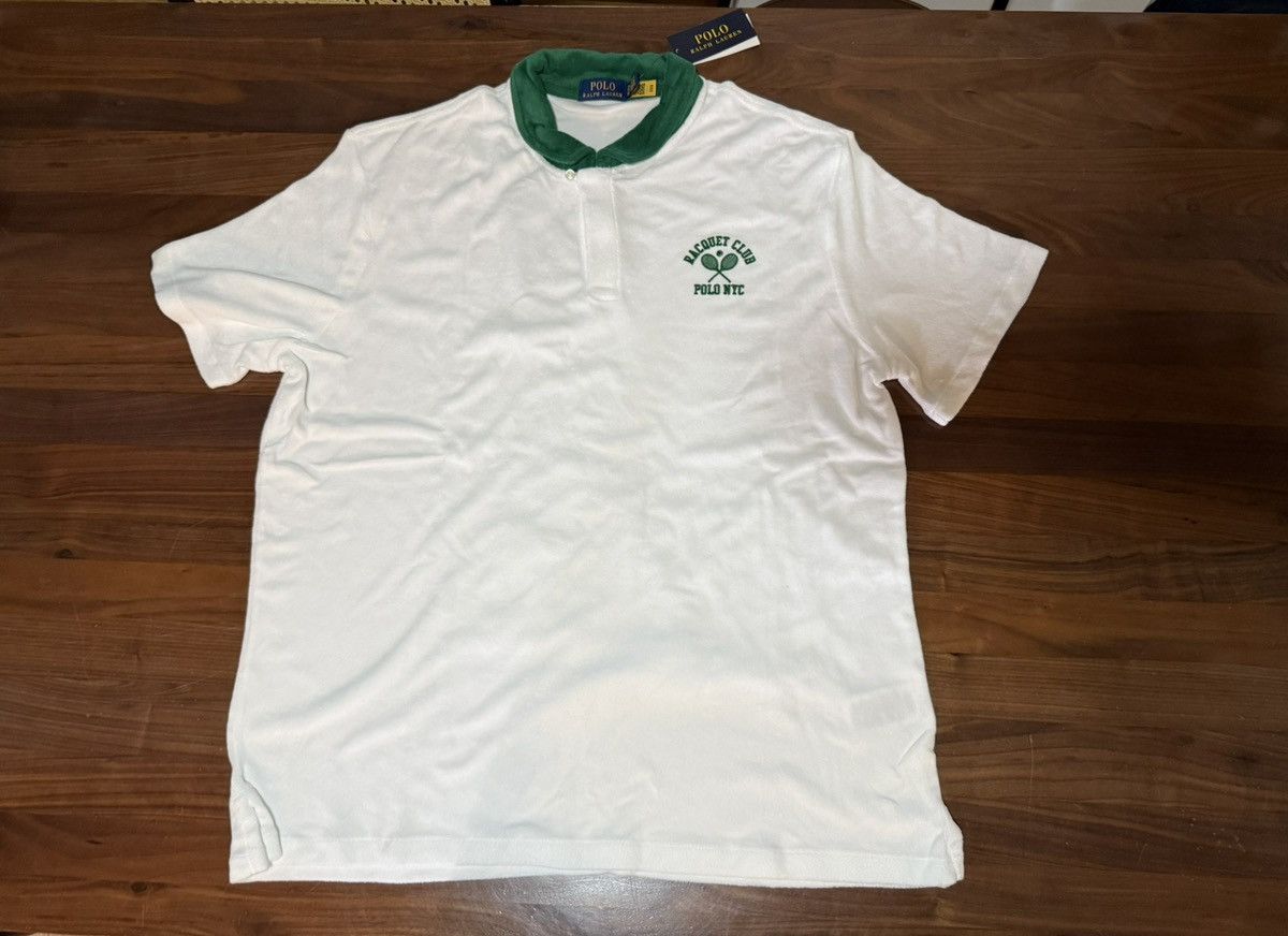Polo Ralph Lauren Polo Ralph Lauren Standard Fit Terry Tennis Shirt White XL Size US XL / EU 56 / 4 - 5 Thumbnail