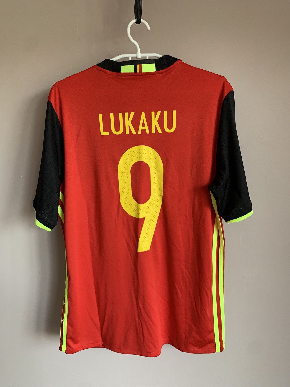 Belgium Home Football Shirt Adidas Soccer Jersey LUKAKU