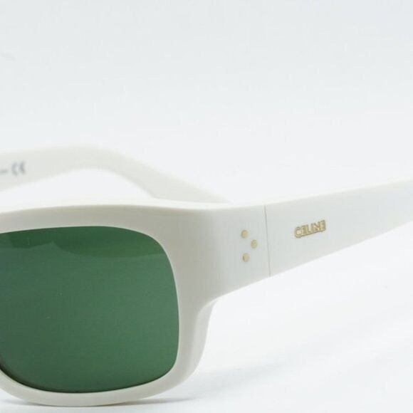 Celine Celine CL40079I 25N Sunglasses Ivory Square Frame Size ONE SIZE - 4 Thumbnail