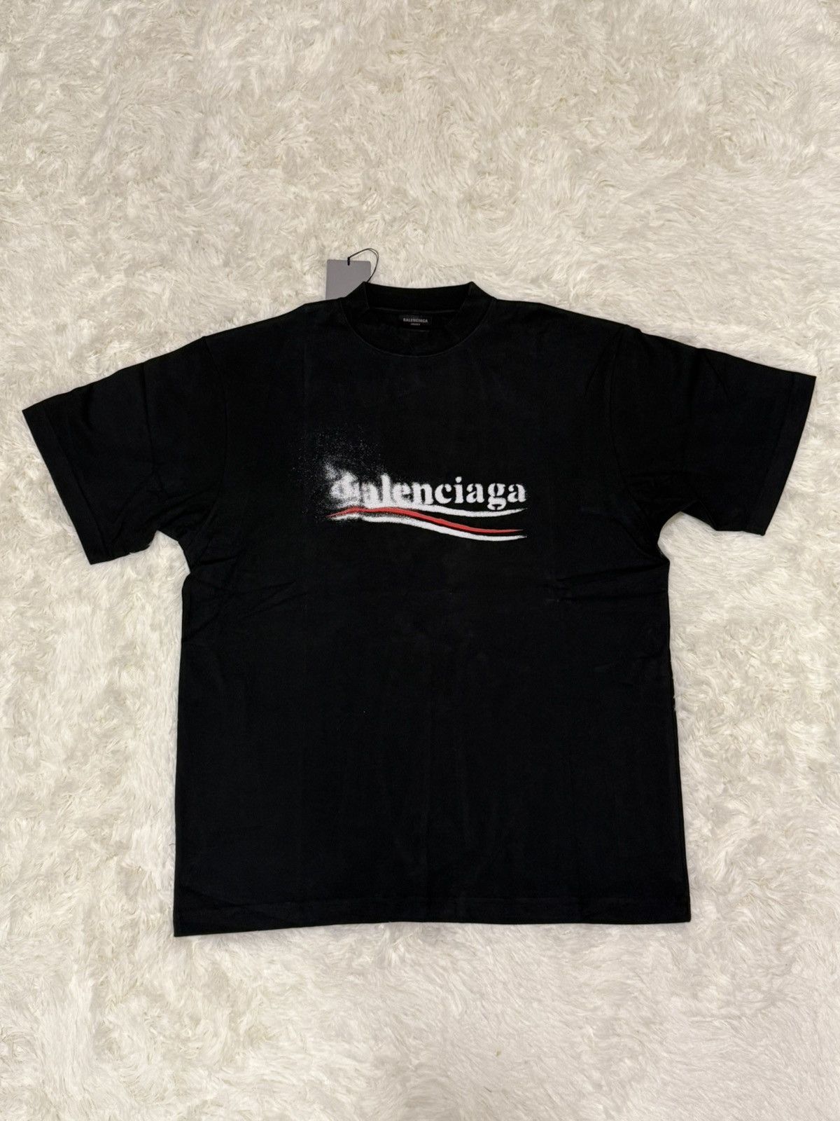 Balenciaga BALENCIAGA Political Stencil T Shirt Black White Size US XS / EU 42 / 0 - 2 Thumbnail