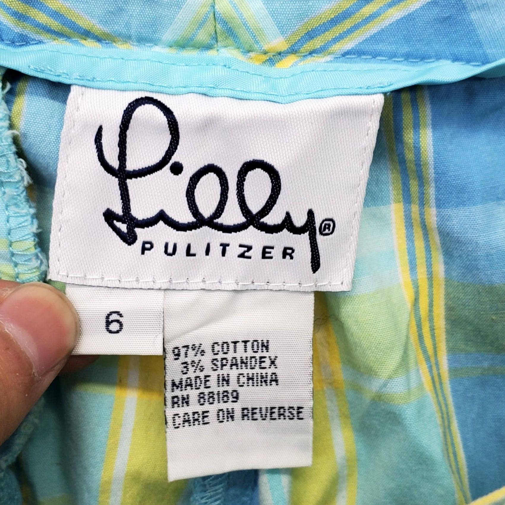 Lilly Pulitzer Lilly Pulitzer Cargo Pants Womens Size 6 Multi Plaid Spring Resort High Waisted Pants Womens 6 Multicolor Plaid Cargo Size 28" / US 6 / IT 42 - 7 Thumbnail