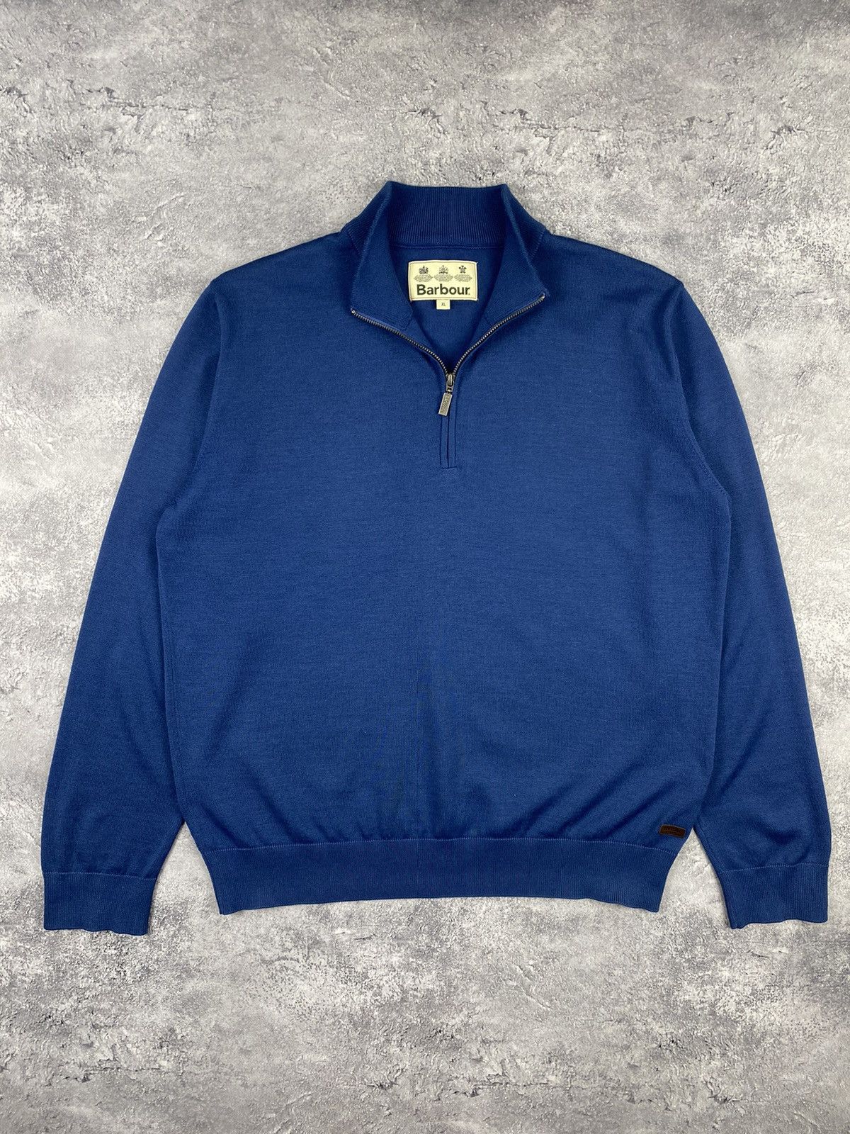Barbour × Vintage Vintage Barbour Luxury Half Zip Wool Sweater Jumper Size US XL / EU 56 / 4 - 2 Thumbnail