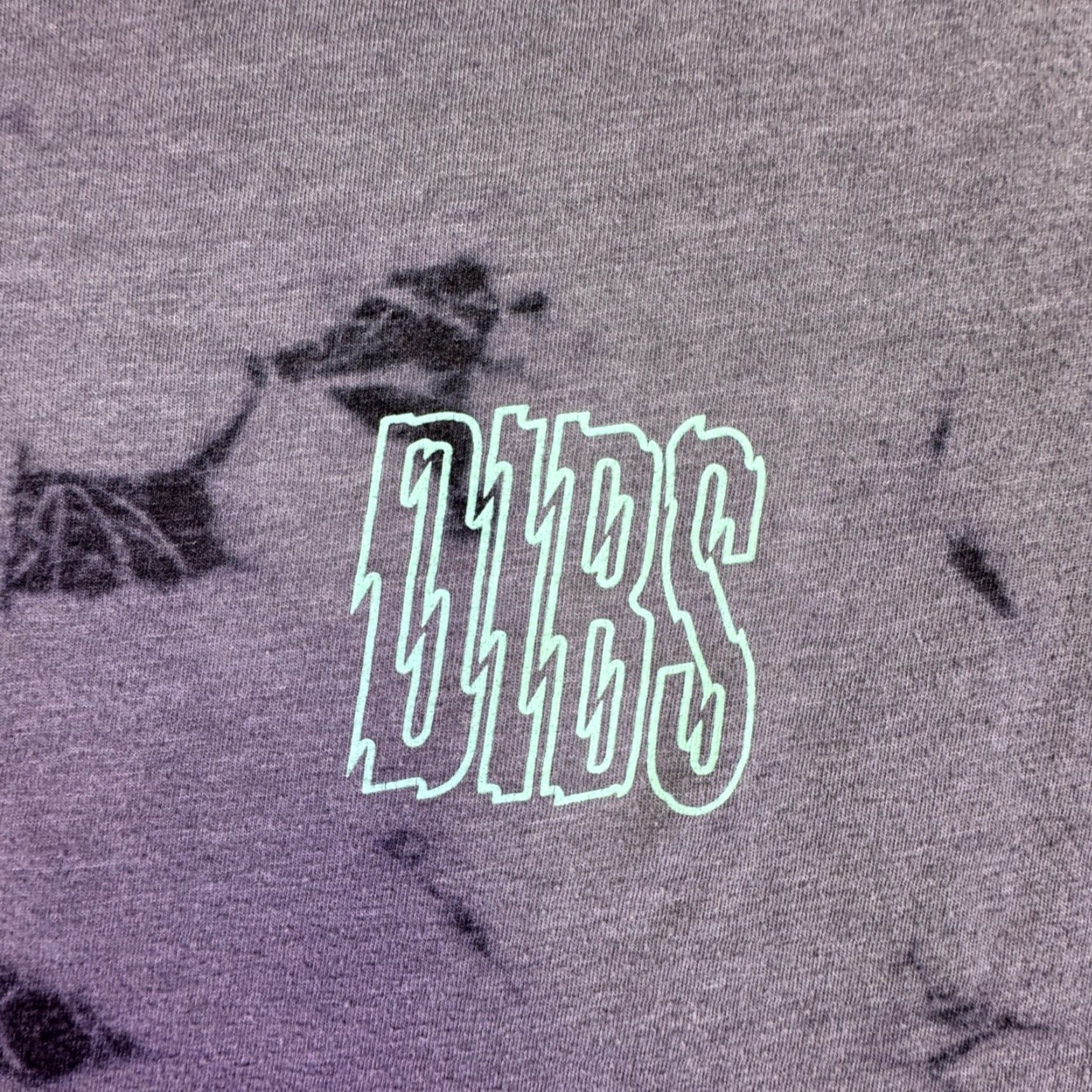 Vintage Dibs Shirt Men's M Long Sleeve Tie Dye T-Shirt Grey Black Made in USA Size US M / EU 48-50 / 2 - 4 Thumbnail