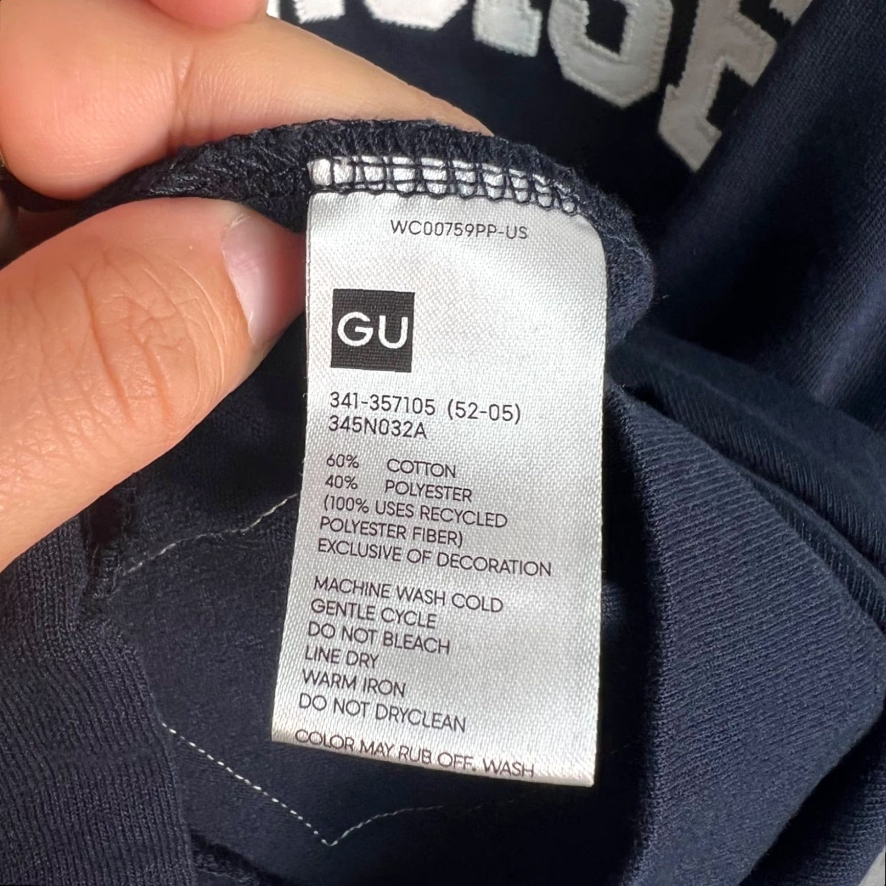 Vintage VINTAGE GU T-Shirt Navy Crew Neck Womens Medium Blue 90s Concert Brand Shirt Female M Size M / US 6-8 / IT 42-44 - 3 Thumbnail