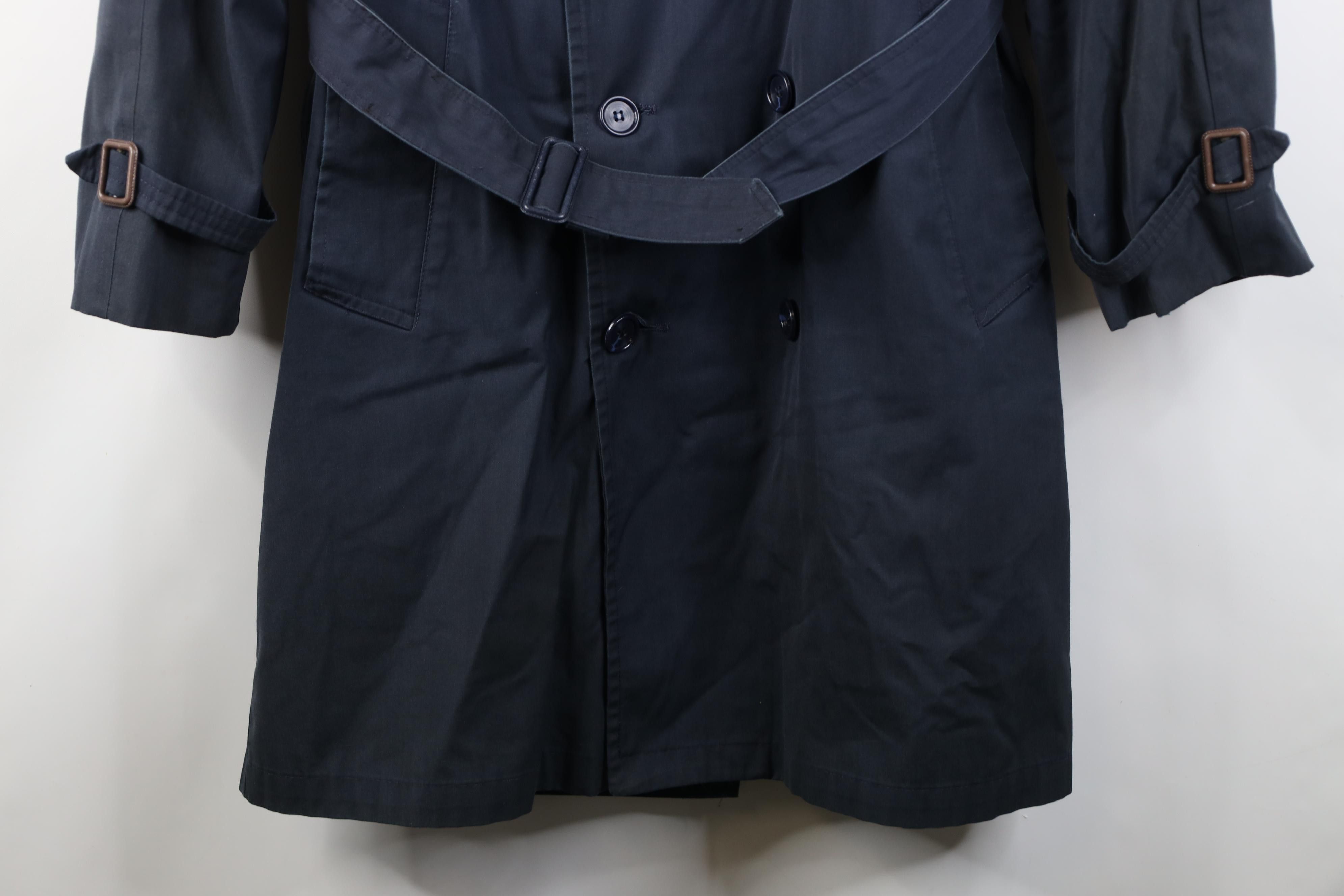 Vintage Vintage 60s Streetwear Lined Belted Trench Coat Rain Jacket Size US L / EU 52-54 / 3 - 4 Thumbnail