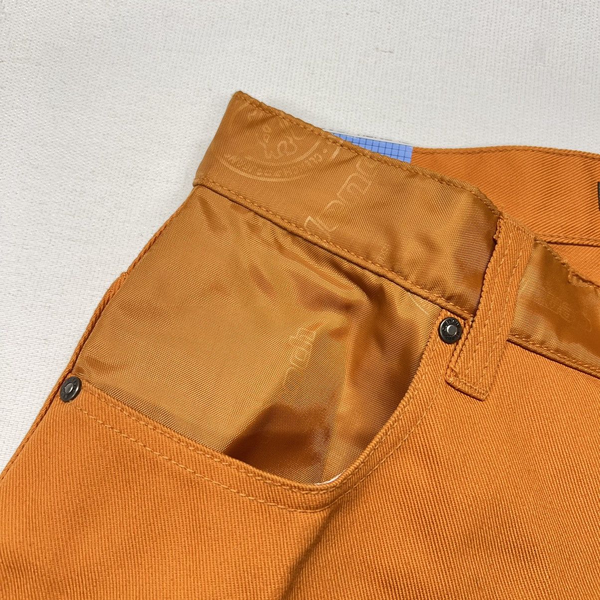 Clench × Vintage VTG Clench Jeans Orange Carpenter Denim Wide Baggy Skater Size US 32 / EU 48 - 12 Thumbnail