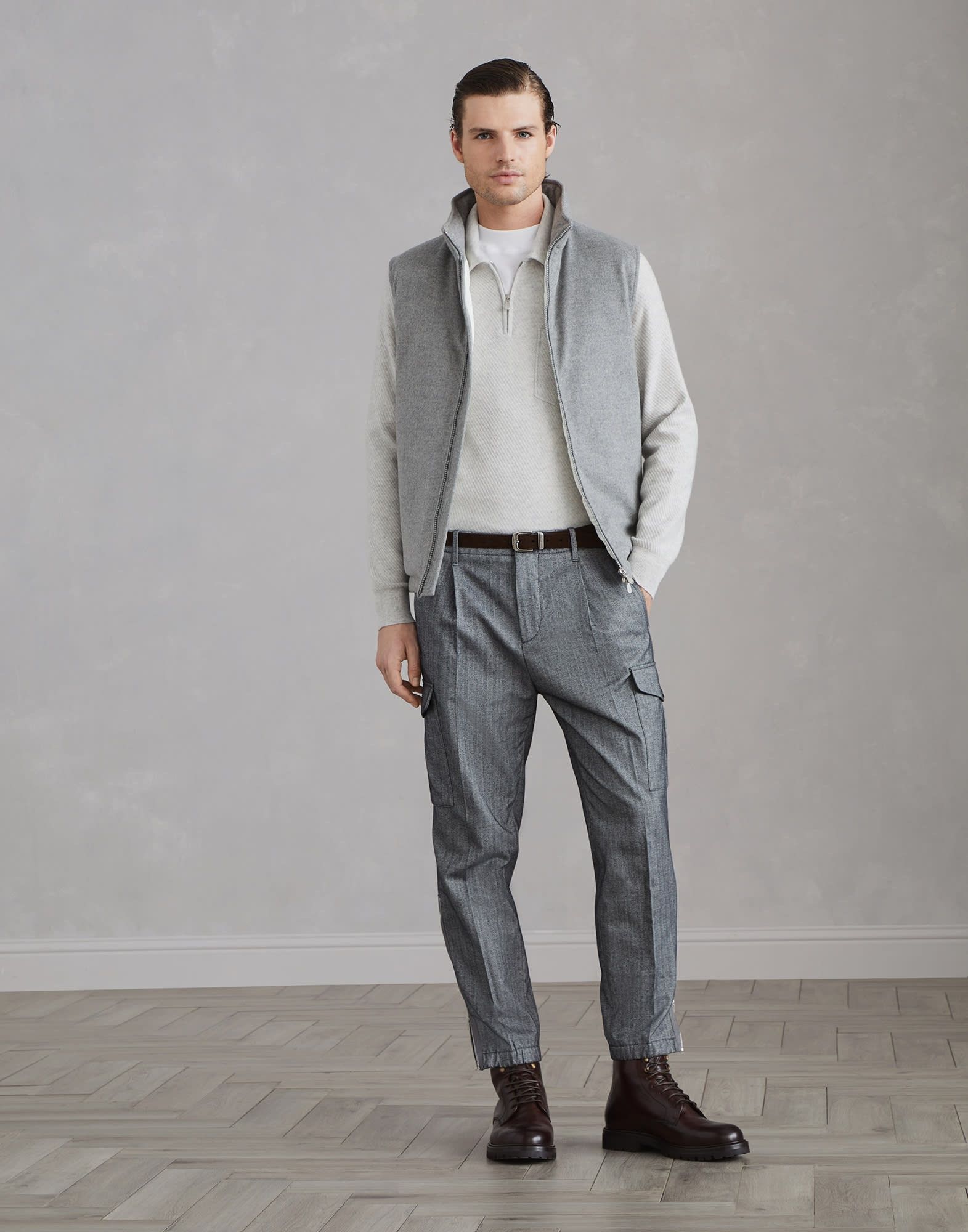 Brunello Cucinelli o1la1rc1a0925 Pants in Grey Size US 34 / EU 50 - 4 Thumbnail