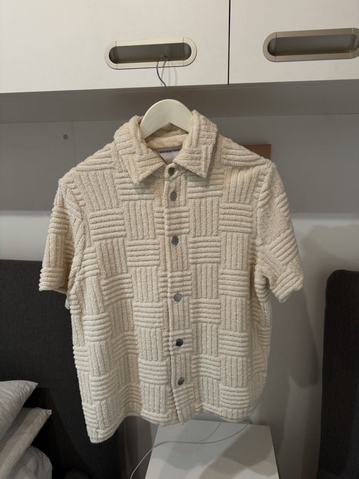 Bottega Veneta Bottega Veneta Intrecciato-Jacquard Terry Overshirt Size US M / EU 48-50 / 2 - 1 Thumbnail