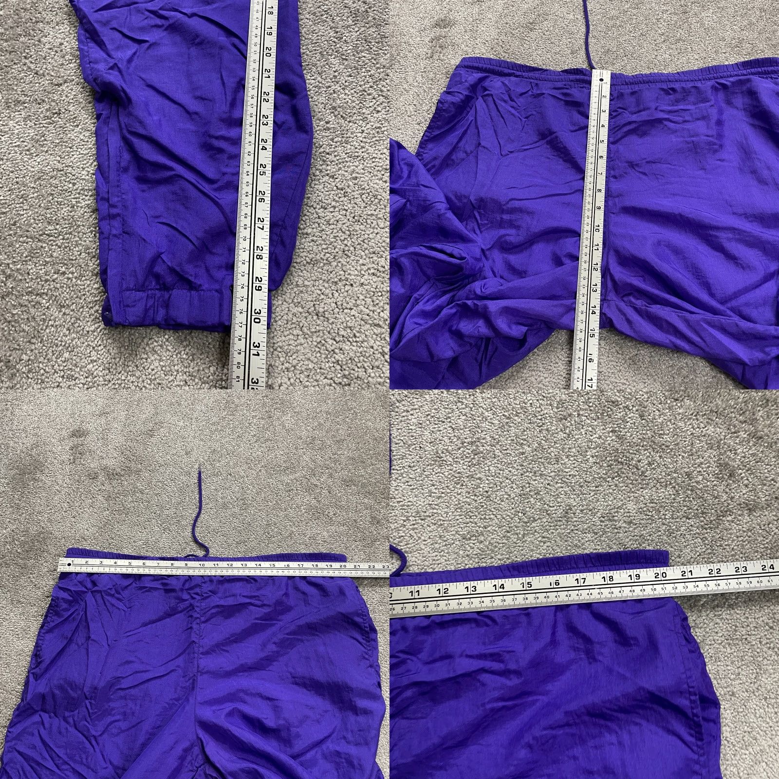 Vintage Unbranded Track Pants Womens Large Blue Tapered Leg Elastic Waist Active 40x30 Size 36" / US 14 / IT 50 - 8 Thumbnail