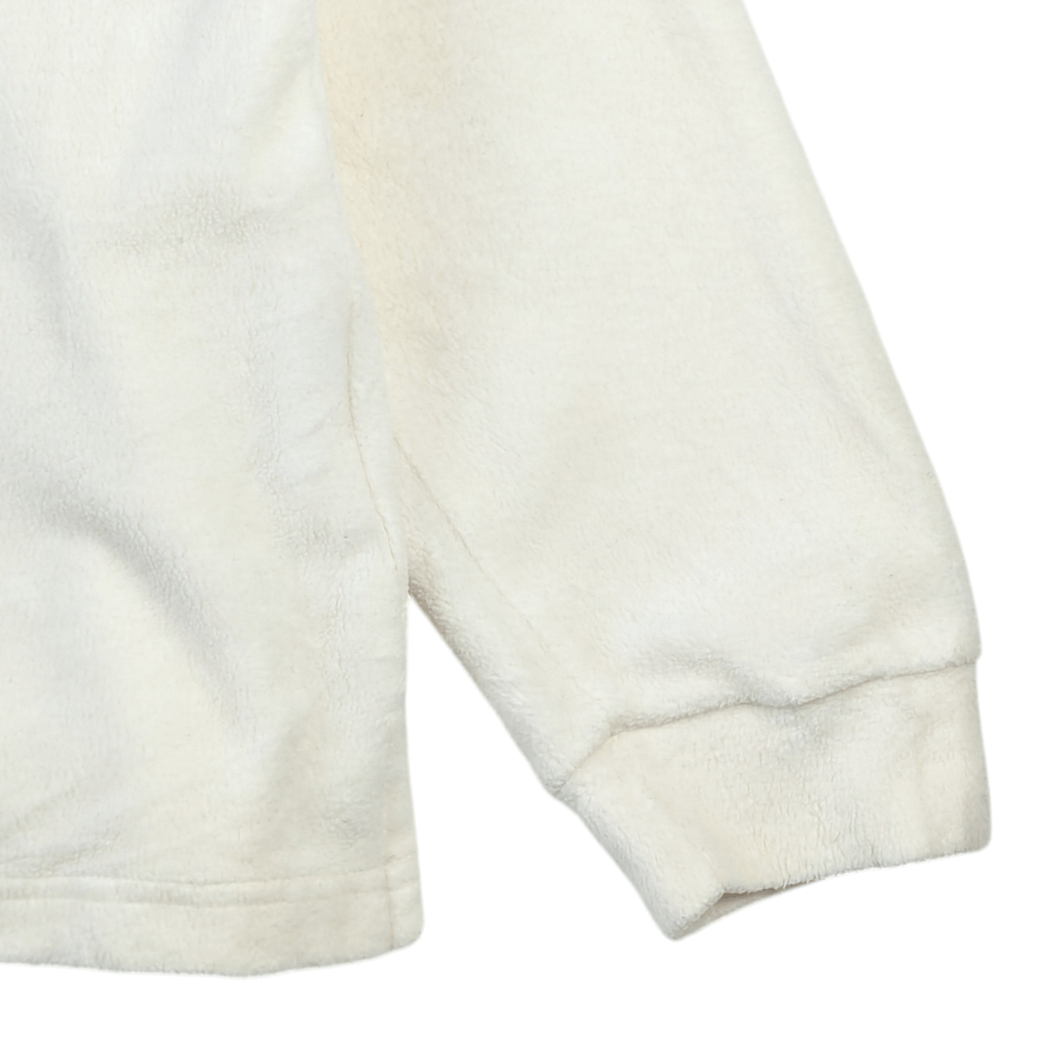 Uniqlo Vintage 2000's UNIQLO White Fleece Jumper Sweatshirt Size US L / EU 52-54 / 3 - 7 Thumbnail