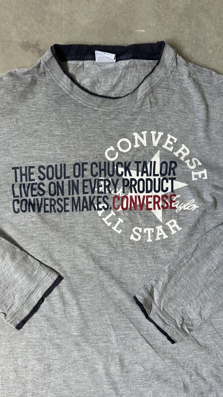 Converse VINTAGE CONVERSE CHUCK TAYLOR TWO LAYER LS TEE Size US M / EU 48-50 / 2 - 2 Thumbnail
