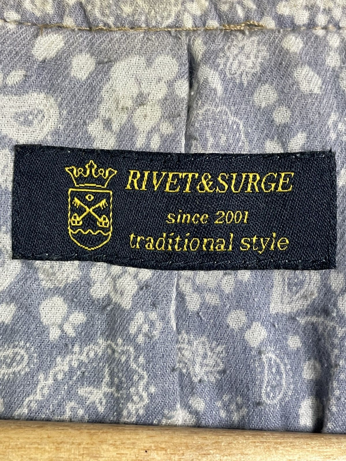 Japanese Brand × Vintage Rivet&Surge x Japanese Brand Denim Jacket (38) Size US S / EU 44-46 / 1 - 9 Thumbnail