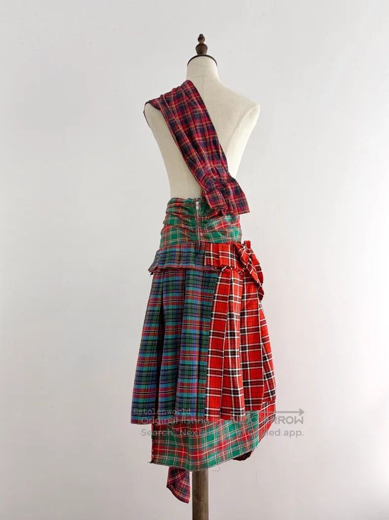 Comme des Garcons Comme des Garcons Pleated Patchwork Checkered Overalls Ski Size XS / US 0-2 / IT 36-38 - 2 Thumbnail