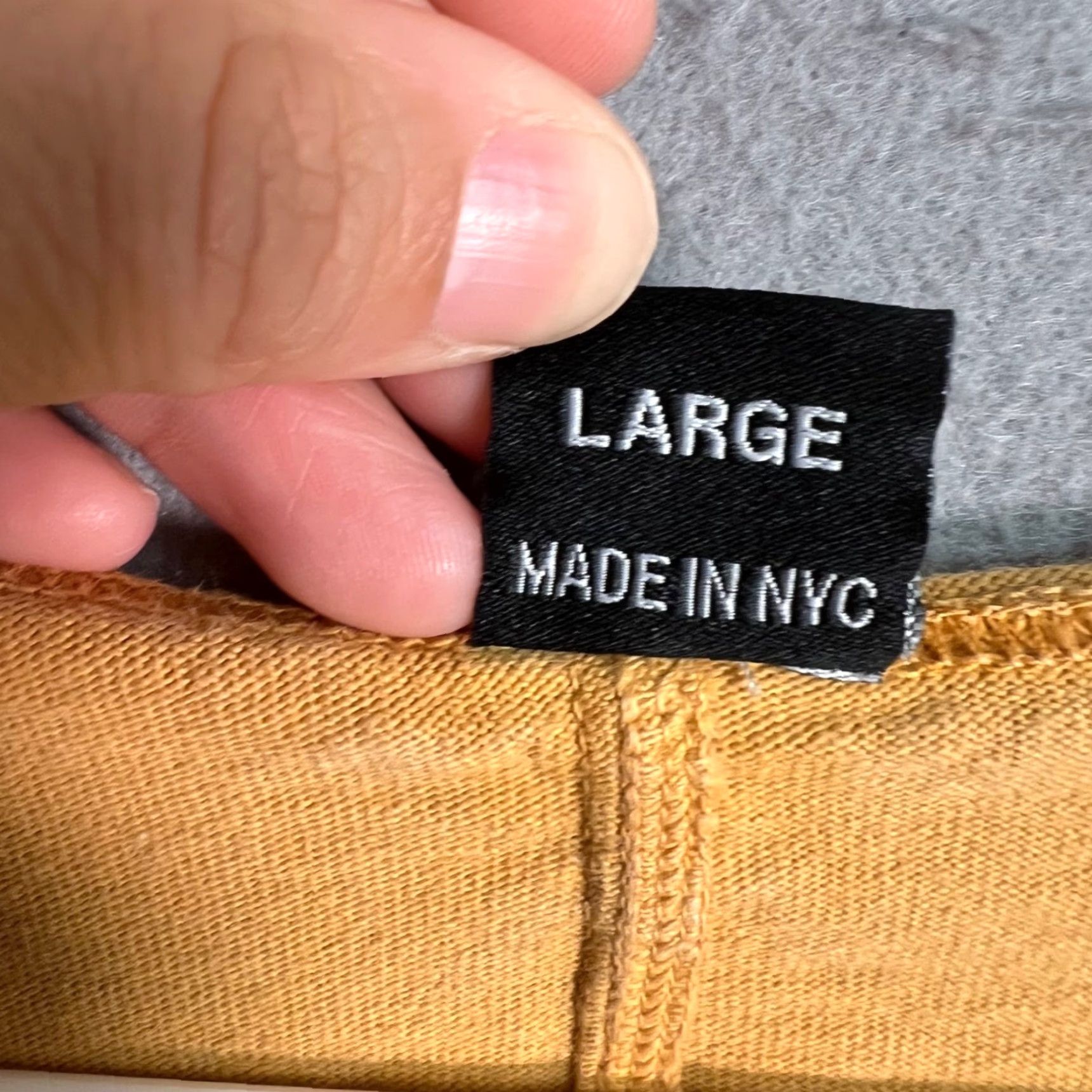 Vintage VINTAGE Mus3 T-Shirt Long Sleeve Mens Large Yellow - Graphic Distressed 90s Style - Made in NYC Mens Size US L / EU 52-54 / 3 - 4 Thumbnail