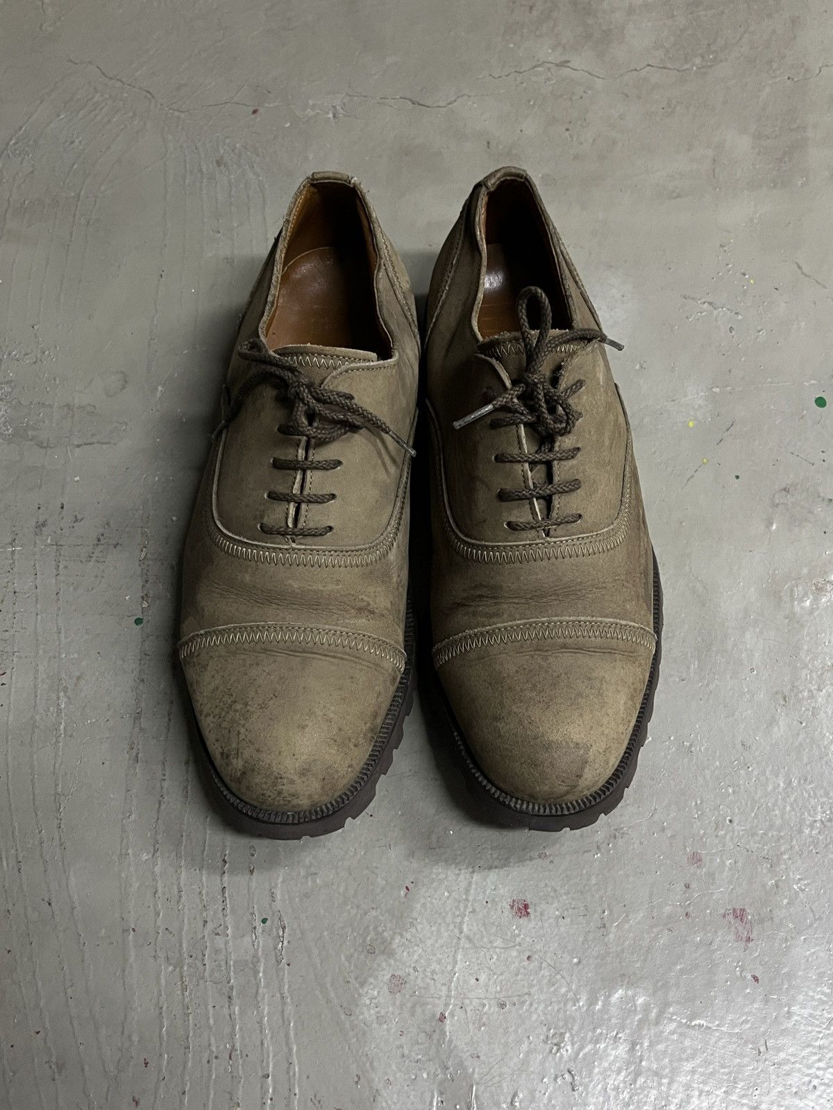 Issey Miyake Vintage Issey Miyake Leather Suede Oxford Derby Shoes Size US 7.5 / EU 40-41 - 15 Thumbnail