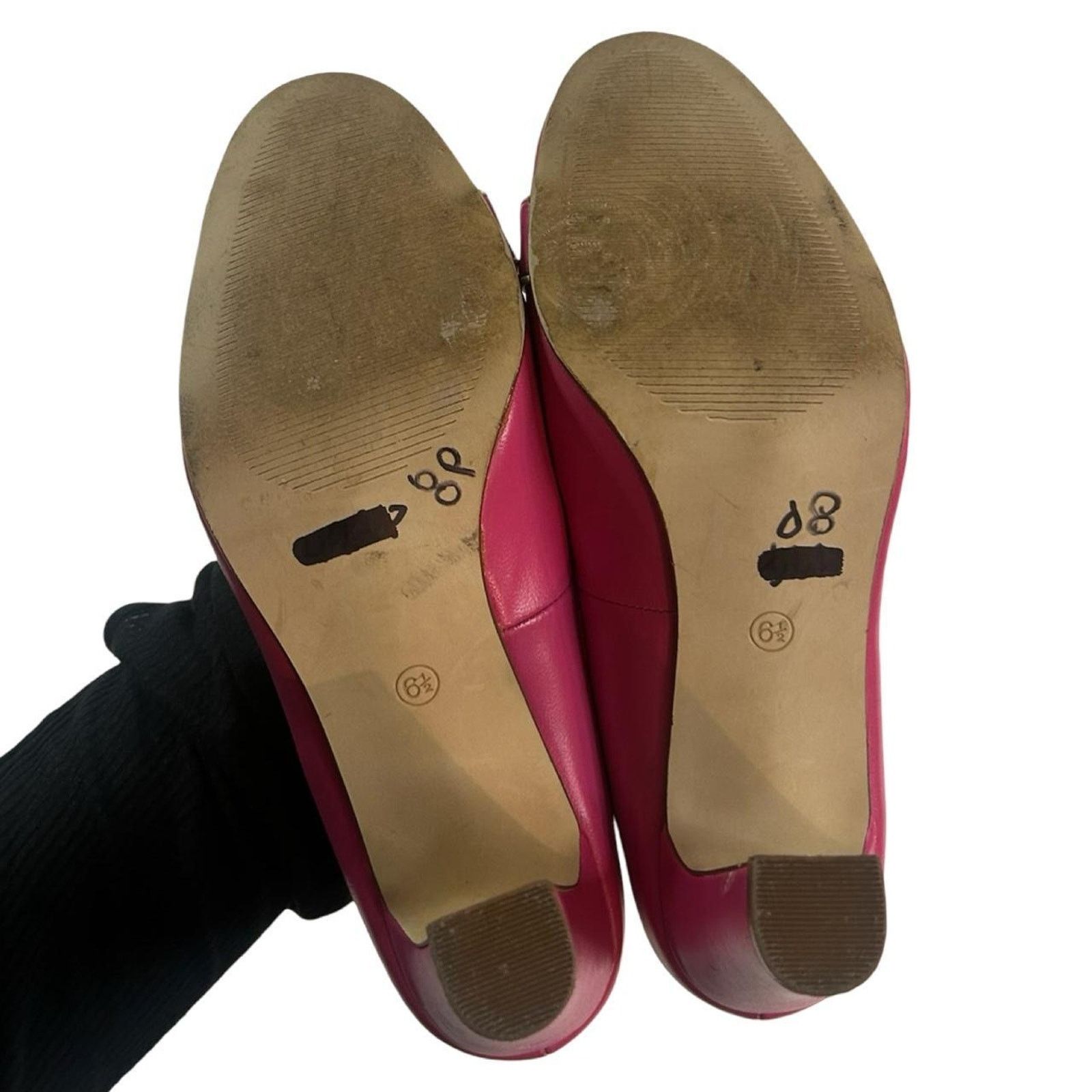 Merona Y2k loafer heels office siren sz 6.5 pink by merona Size US 6.5 / IT 36.5 - 7 Thumbnail