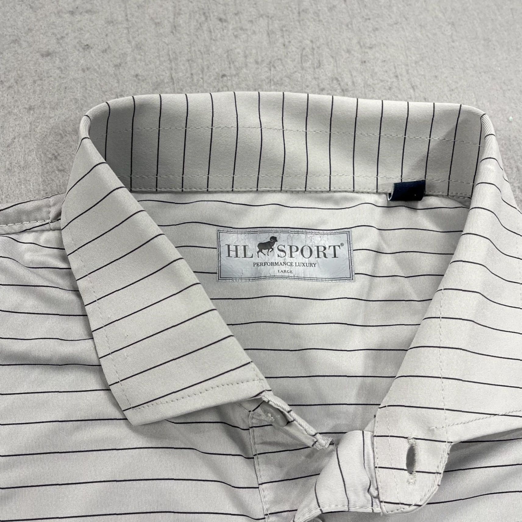Vintage Desert Mountain Golf Polo Shirt Mens Large Gray Horn Legend Stretch Performance Size US L / EU 52-54 / 3 - 3 Thumbnail