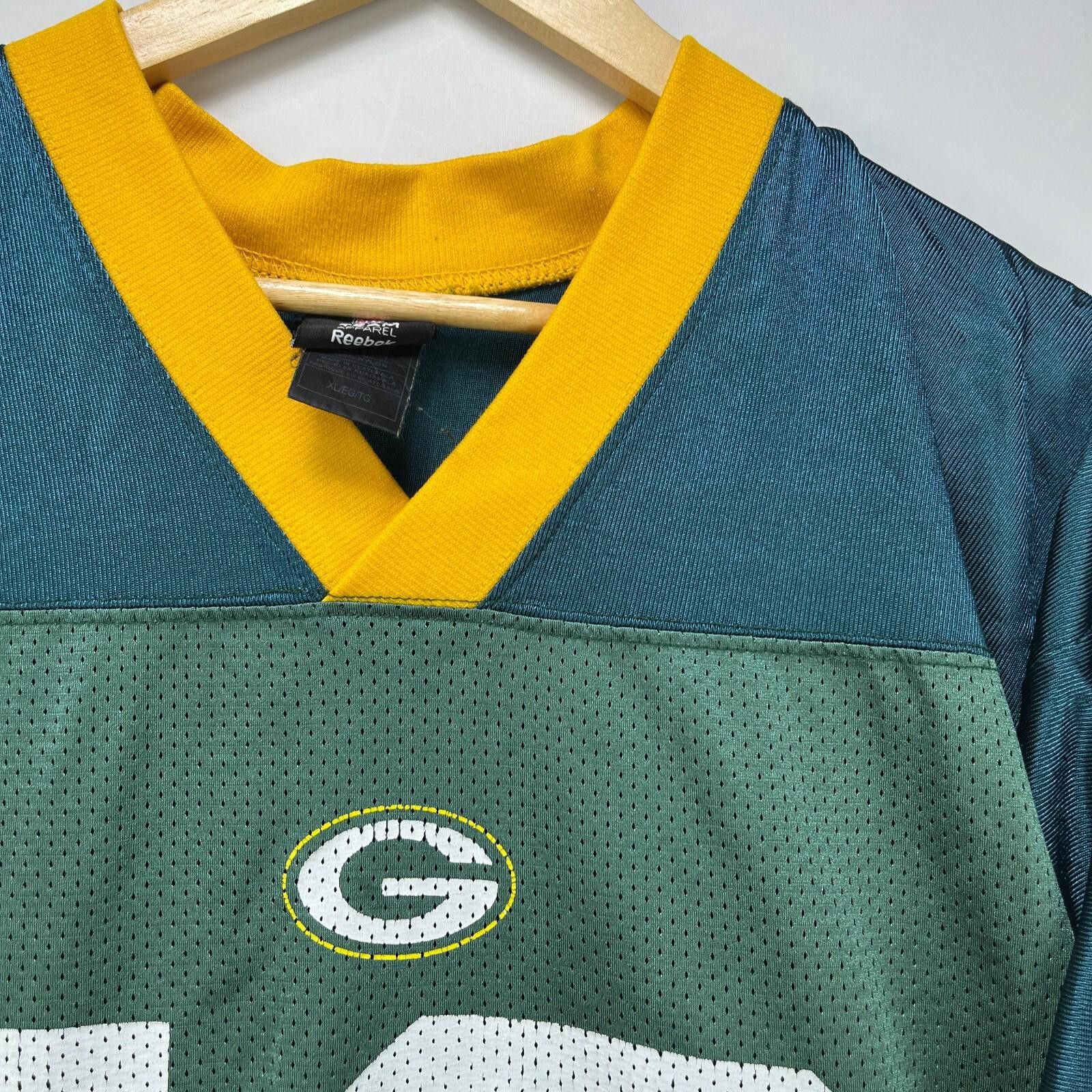 Reebok Vintage Green Bay Packers Jersey Aaron Rogers # 12 XL Size ONE SIZE - 5 Thumbnail