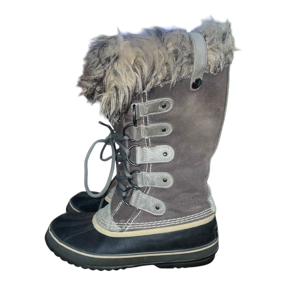 SOREL Sorel Joan of Arctic Gray Suede Tall Winter Boots Women's Size US 9 / IT 39 - 2 Thumbnail