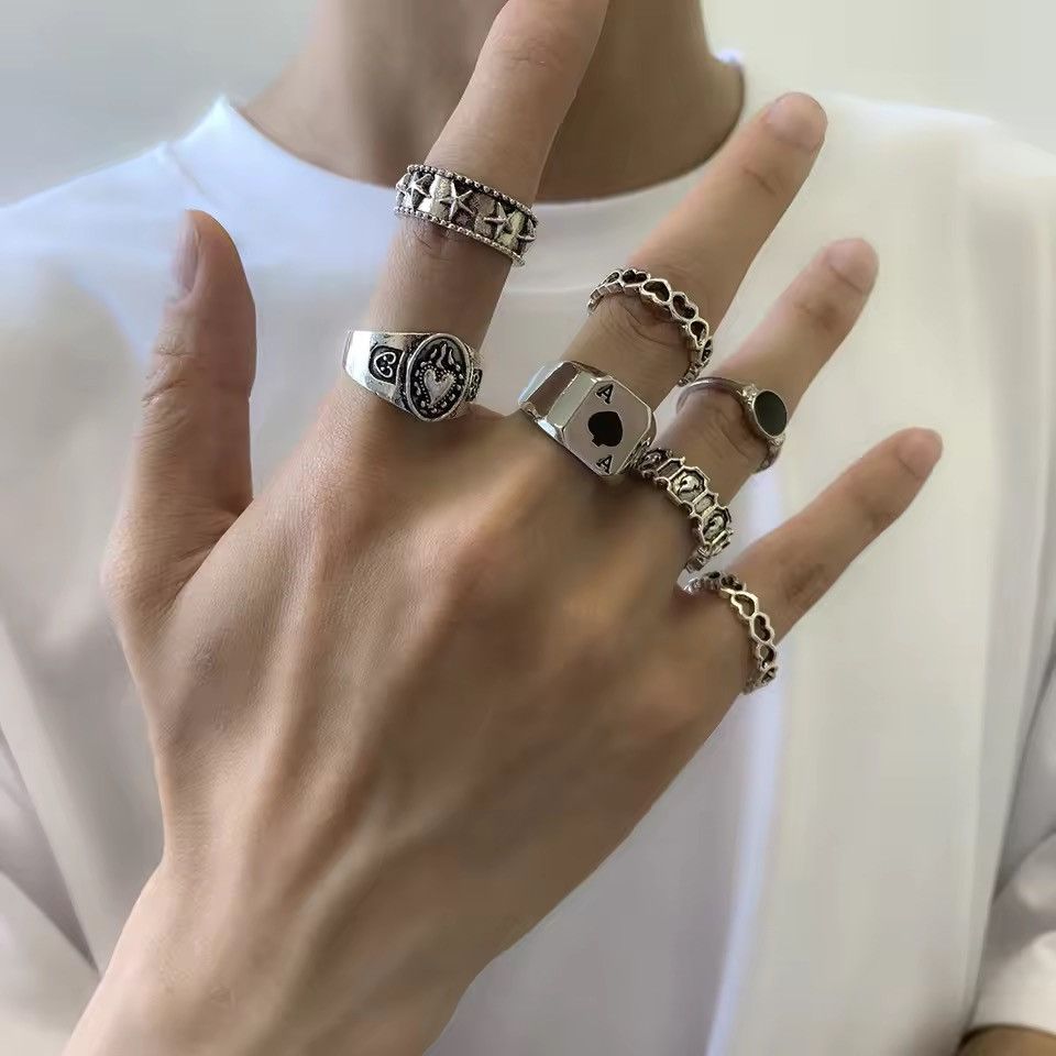 Jewelry Silver Ring Set Size ONE SIZE - 1 Thumbnail