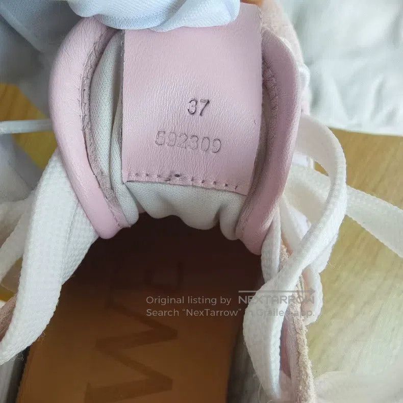 Loewe Nude Pink Round Toe Laced Training Shoes