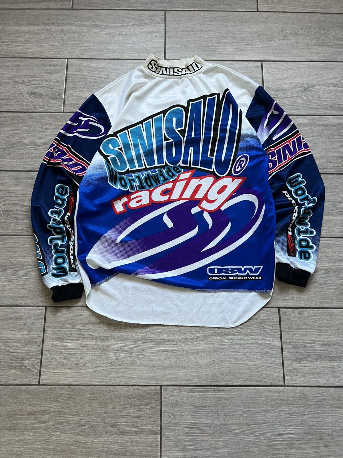 Other 1989 Vintage Sinisalo Worldwide Racing Motocross Jersey Size US XL / EU 56 / 4 - 2 Thumbnail