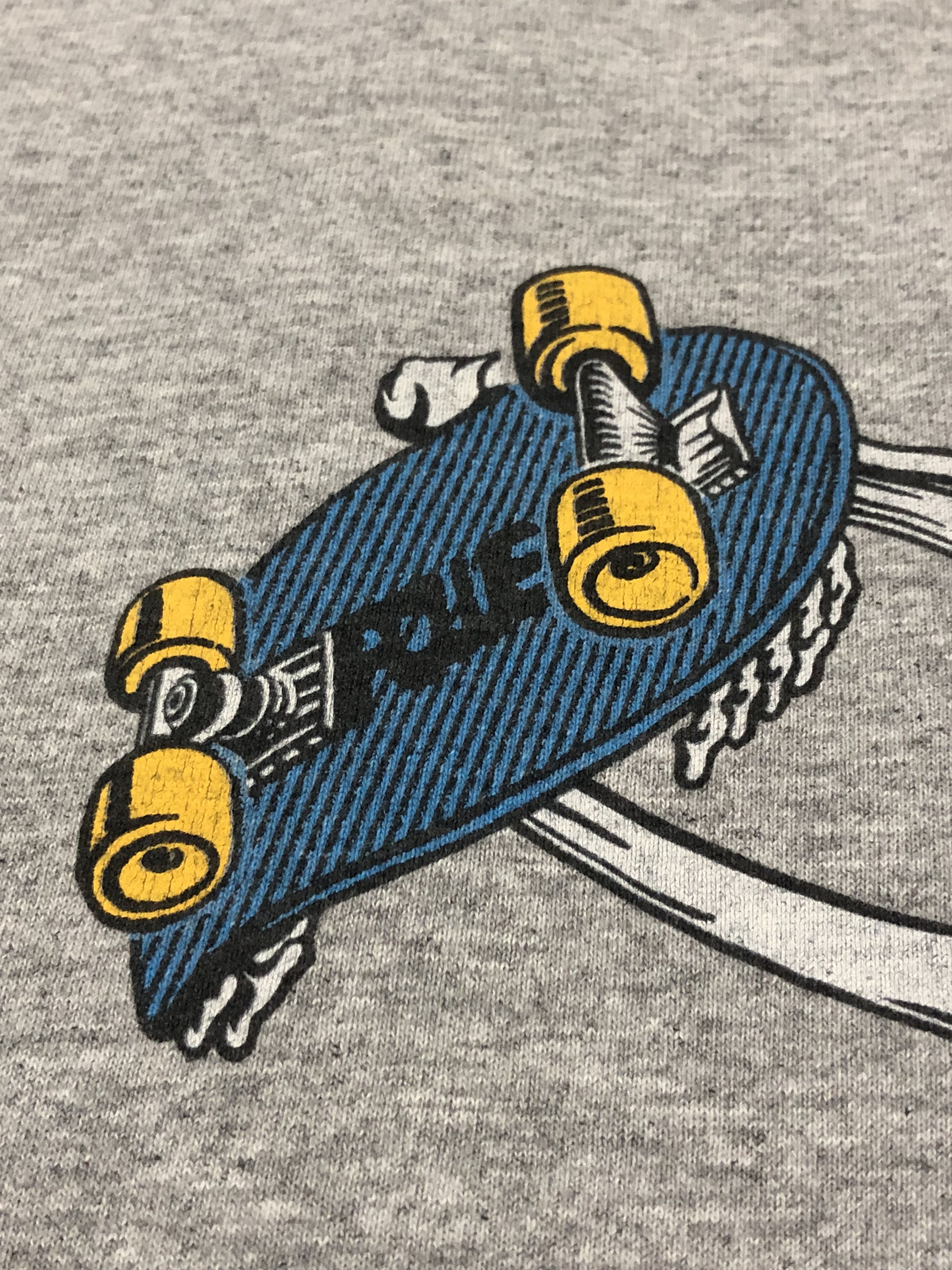 Powell Peralta × Vintage × Welcome Skateboards Vintage Worn Bones Powell Peralta Tshirt Size US L / EU 52-54 / 3 - 7 Thumbnail