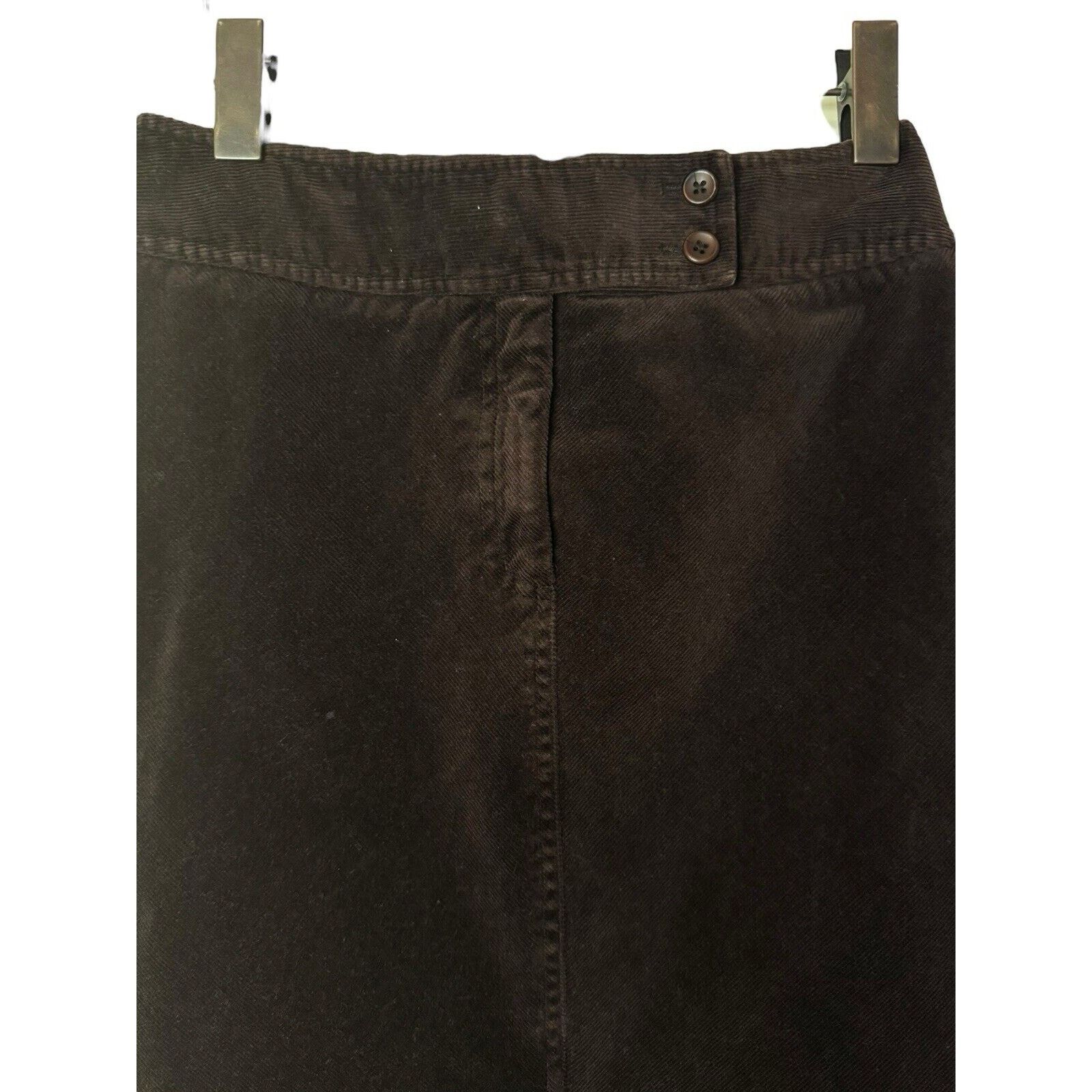 Other Harold’s Corduroy Skirt Chocolate Brown Size 4 Stretchy Size 27" / US 4 / IT 40 - 3 Thumbnail