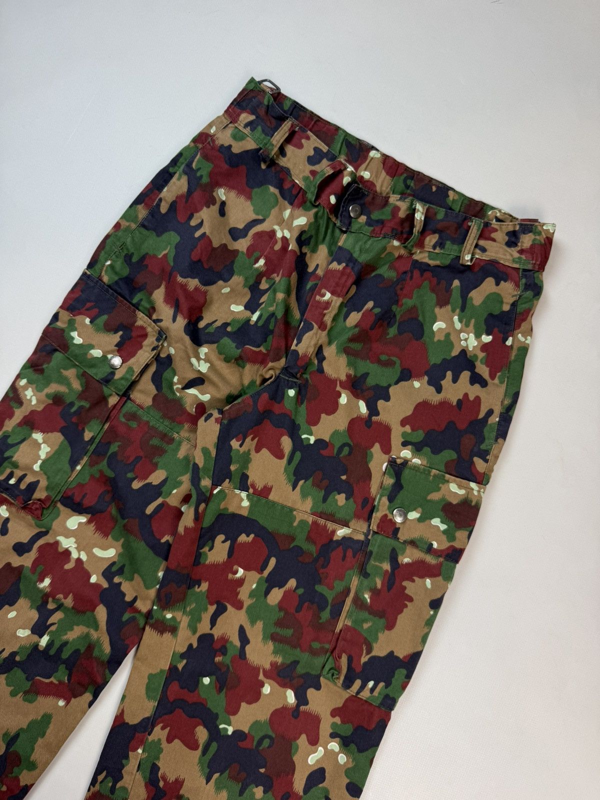 Vintage Military Swiss Army Alpenflage Camo M83 Cargo Pants Trousers Size US 30 / EU 46 - 2 Thumbnail
