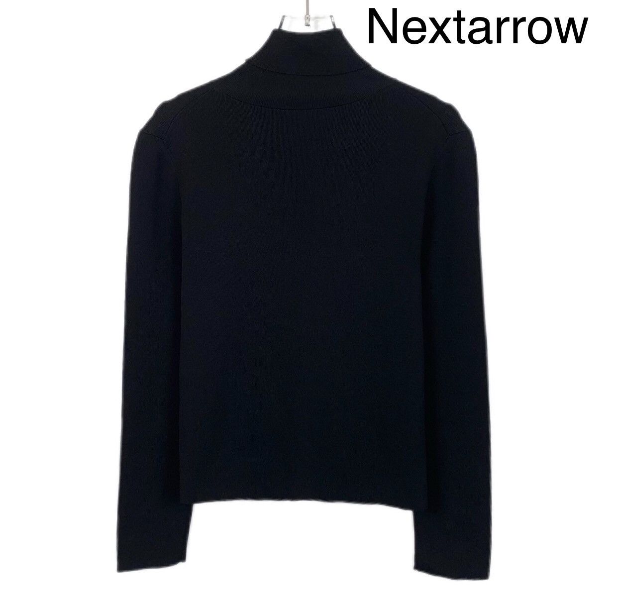Balenciaga Balenciaga black high neck long sleeved base knit sweater Size US M / EU 48-50 / 2 - 2 Thumbnail