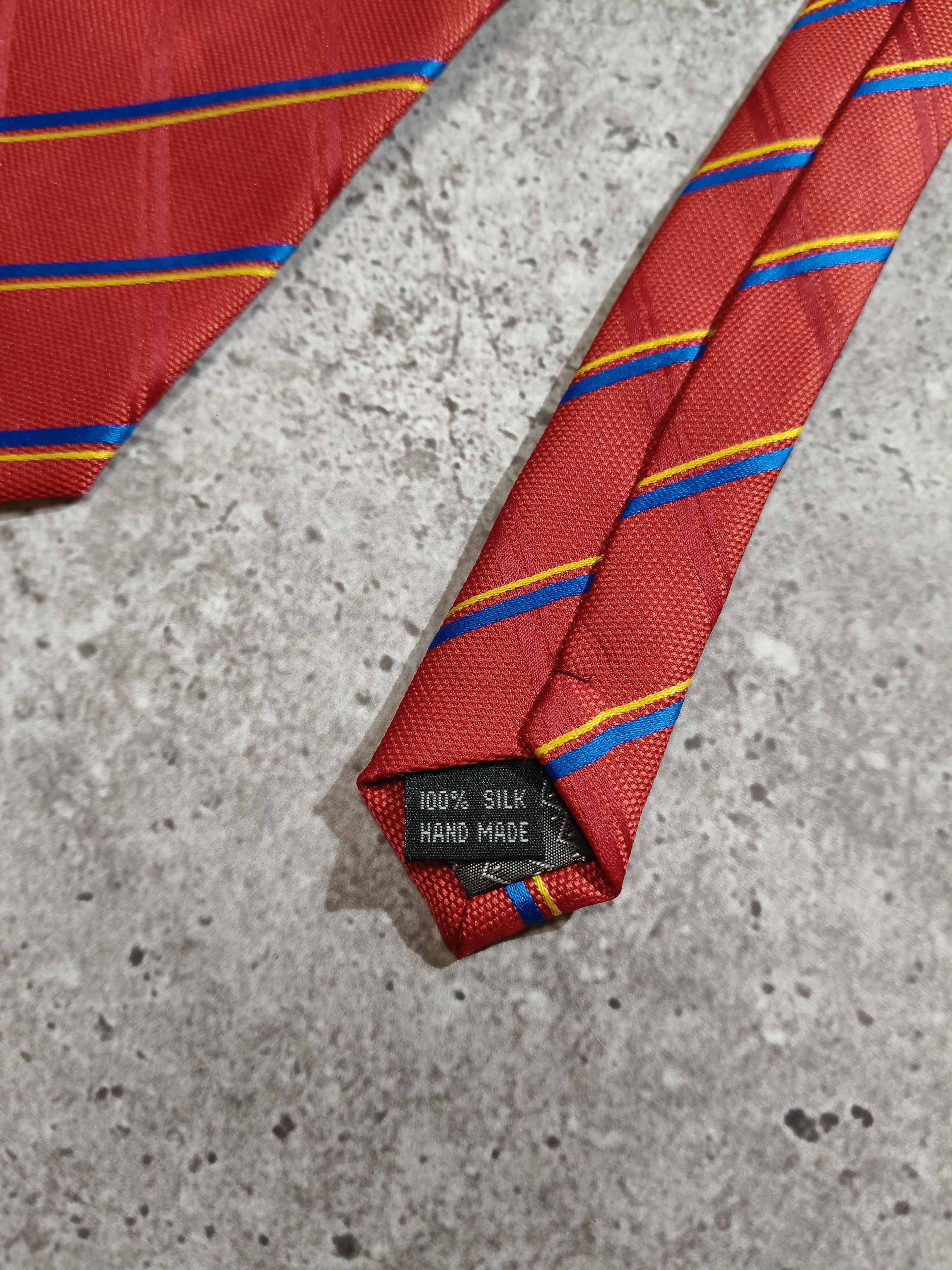 Hermes Hermes Silk Tie Red Size ONE SIZE - 7 Thumbnail