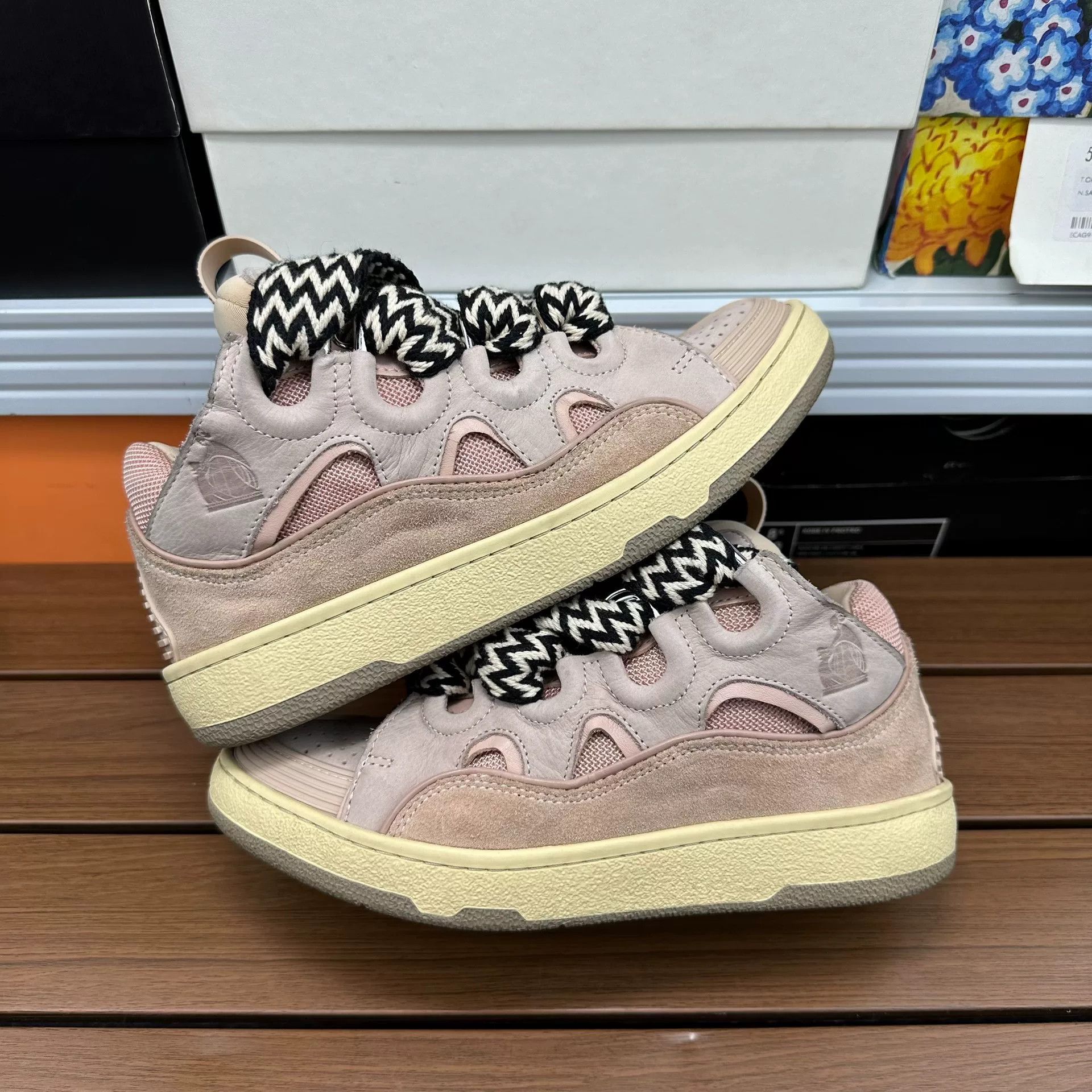Lanvin Lanvin Pink Lowtop Sneakers it_36 Women Size US 6 / IT 36 - 1 Thumbnail