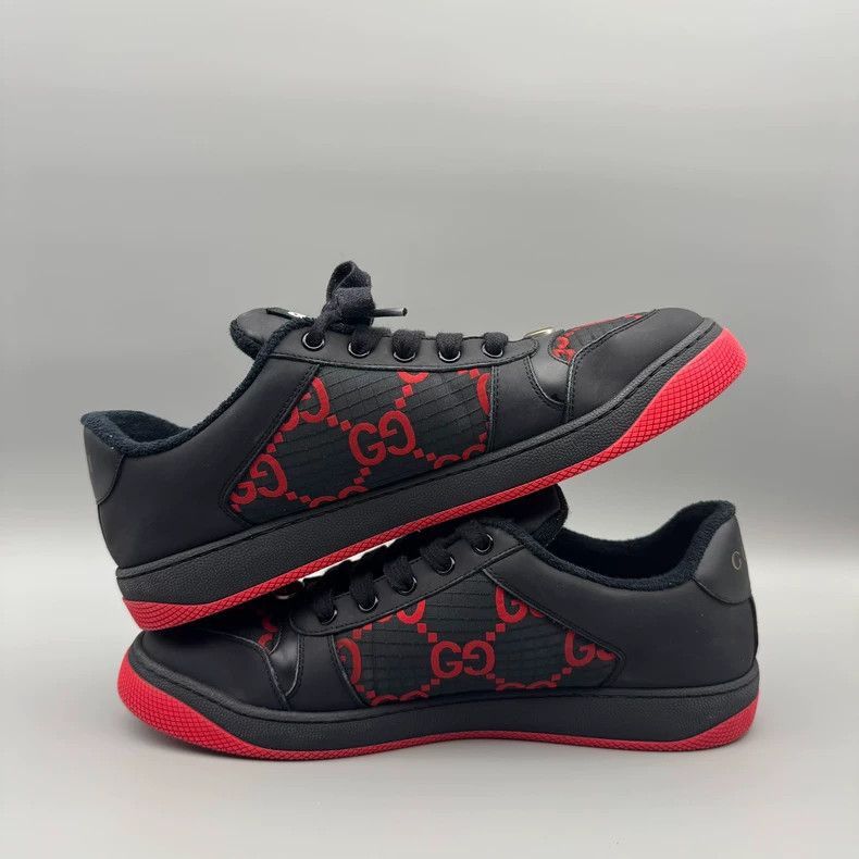 Gucci gucci limited edition black red sneakers-2507 Size US 8 / EU 41 - 8 Thumbnail