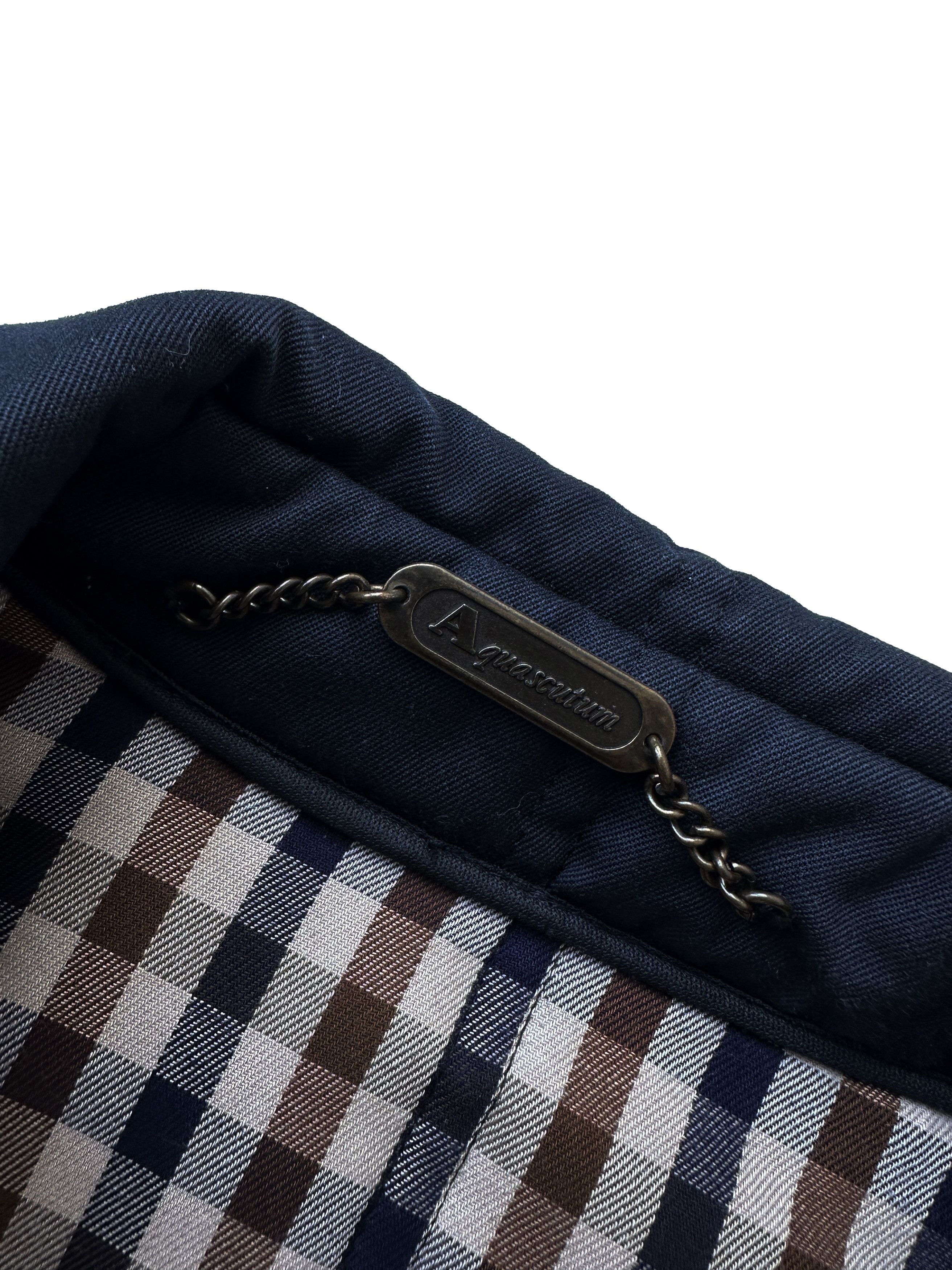 Aquascutum Aquascutum Vintage navy quilted jacket Size US M / EU 48-50 / 2 - 7 Thumbnail
