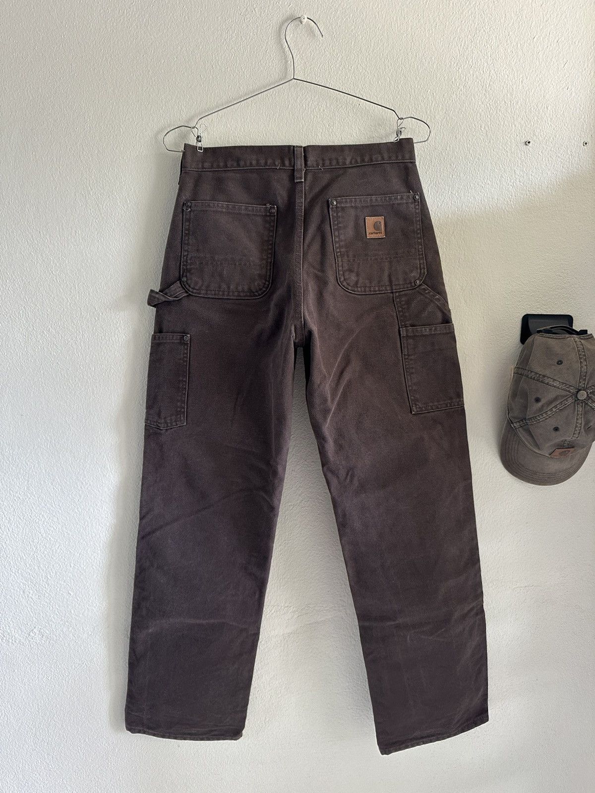 Carhartt (29x32) Vintage Carhartt Double Knee B136 DKB Dark Brown Size US 29 - 5 Thumbnail