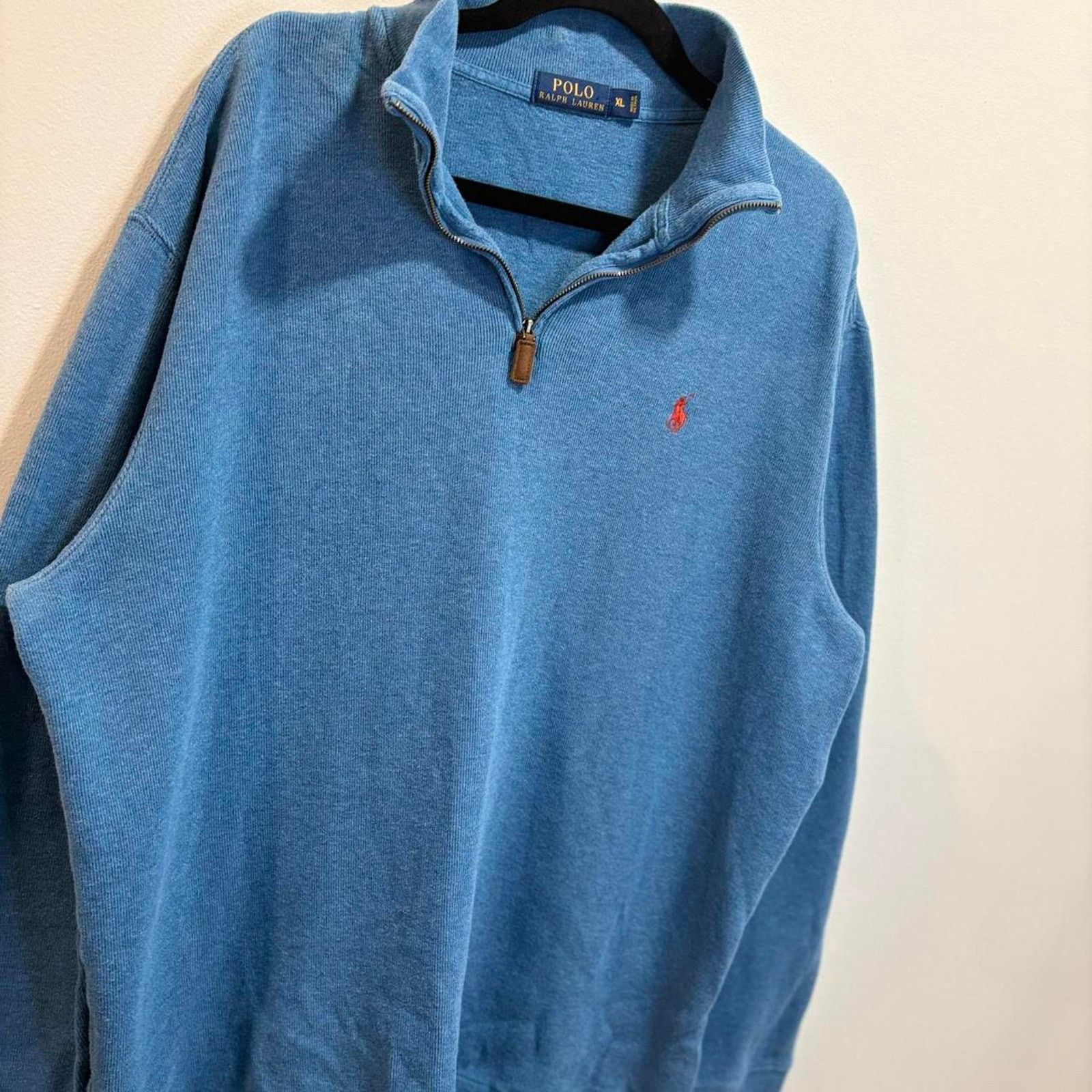 Polo Ralph Lauren Blue polo ralph lauren quarter zip sweatshirt xl mens Size US XL / EU 56 / 4 - 2 Thumbnail