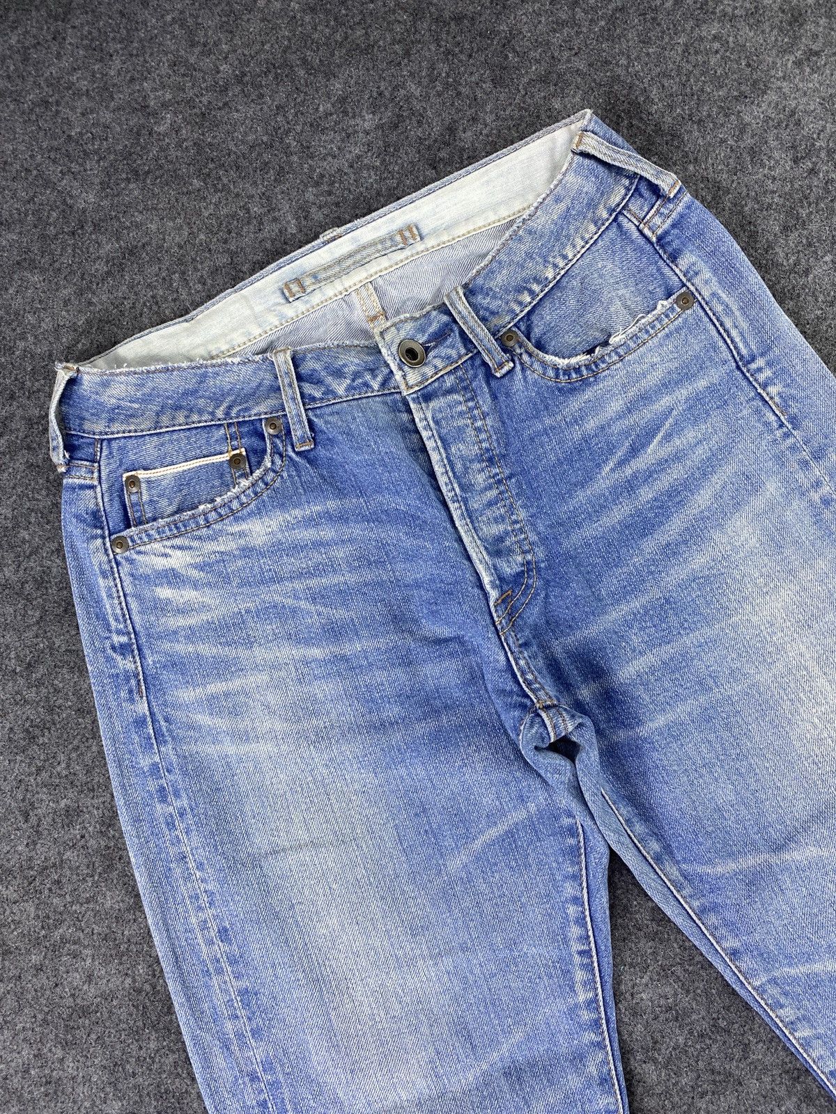 Japanese Brand × Jean GOA NIMES SELVEDGE BLUE WASH JEANS -J1132 Size US 28 / EU 44 - 3 Thumbnail