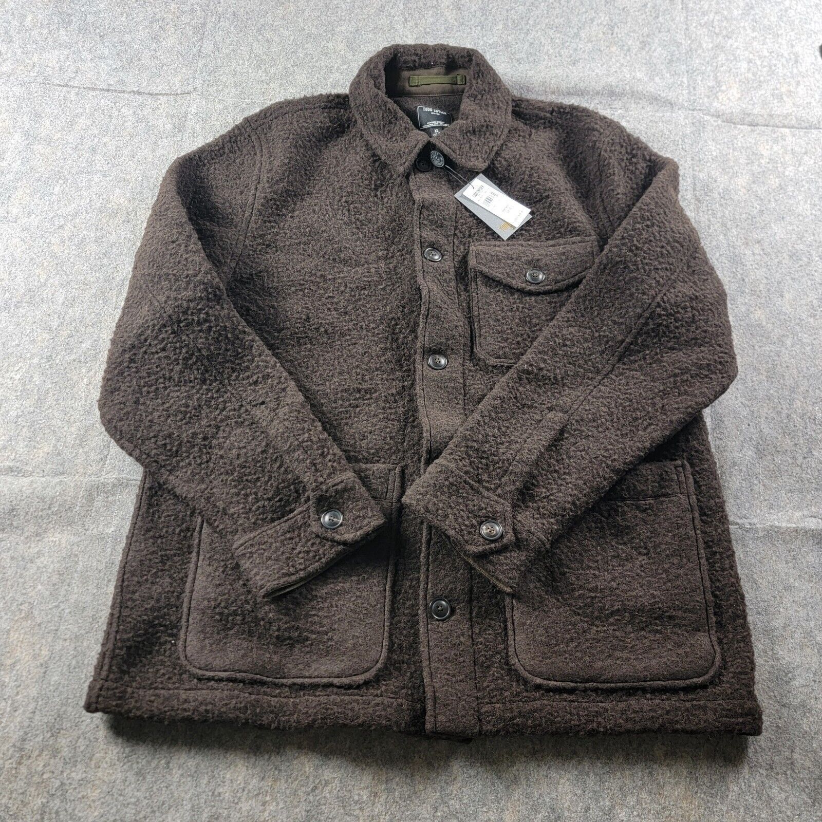 Todd Snyder Todd Snyder Wool Blend Boucle Chore Jacket Size US XL / EU 56 / 4 - 2 Thumbnail