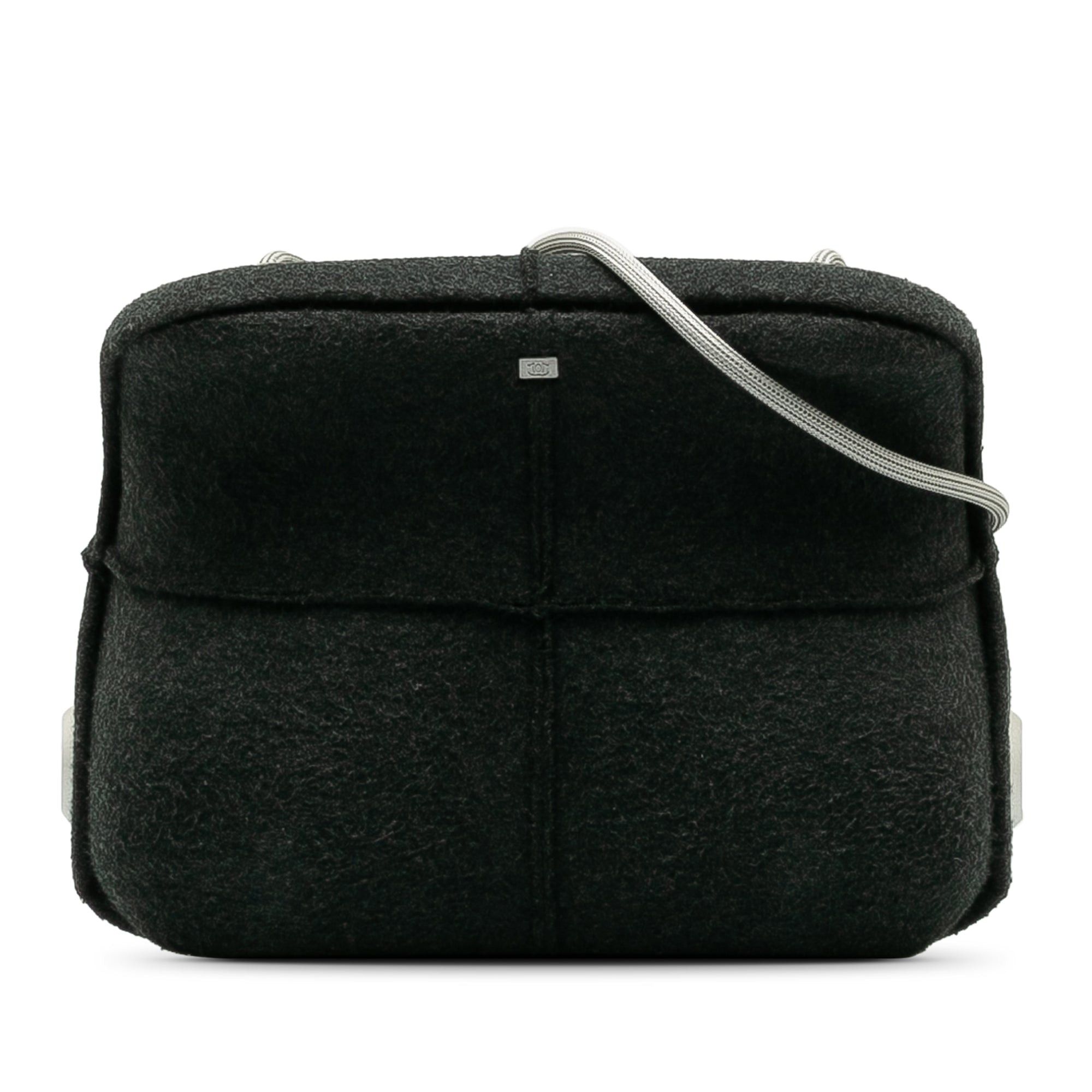 image of Chanel Millennium Felt Crossbody Bag in Grey, Women's