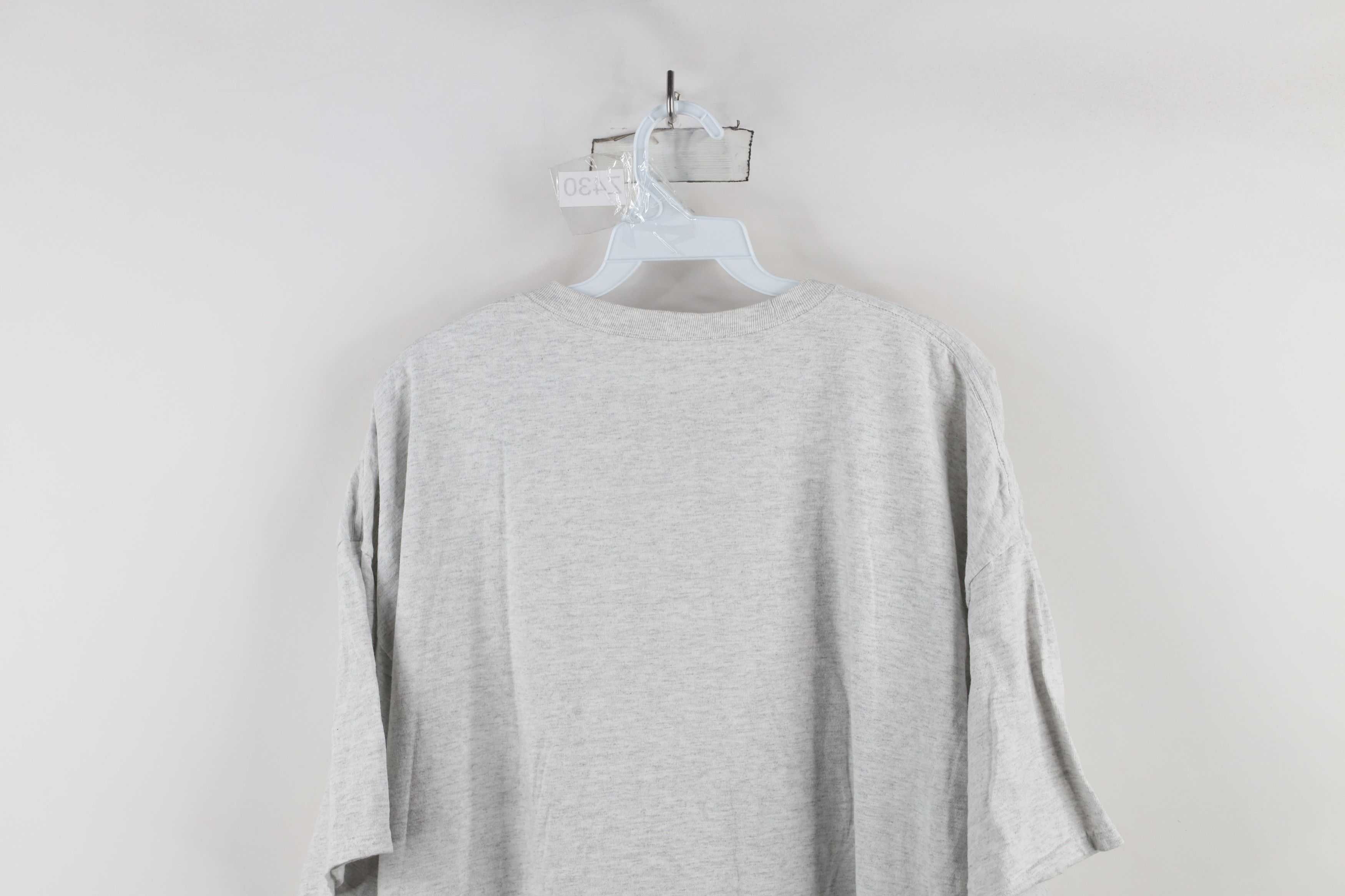 Vintage Y2K Streetwear Blank Short Sleeve T-Shirt Heather Gray Size US XXL / EU 58 / 5 - 12 Thumbnail