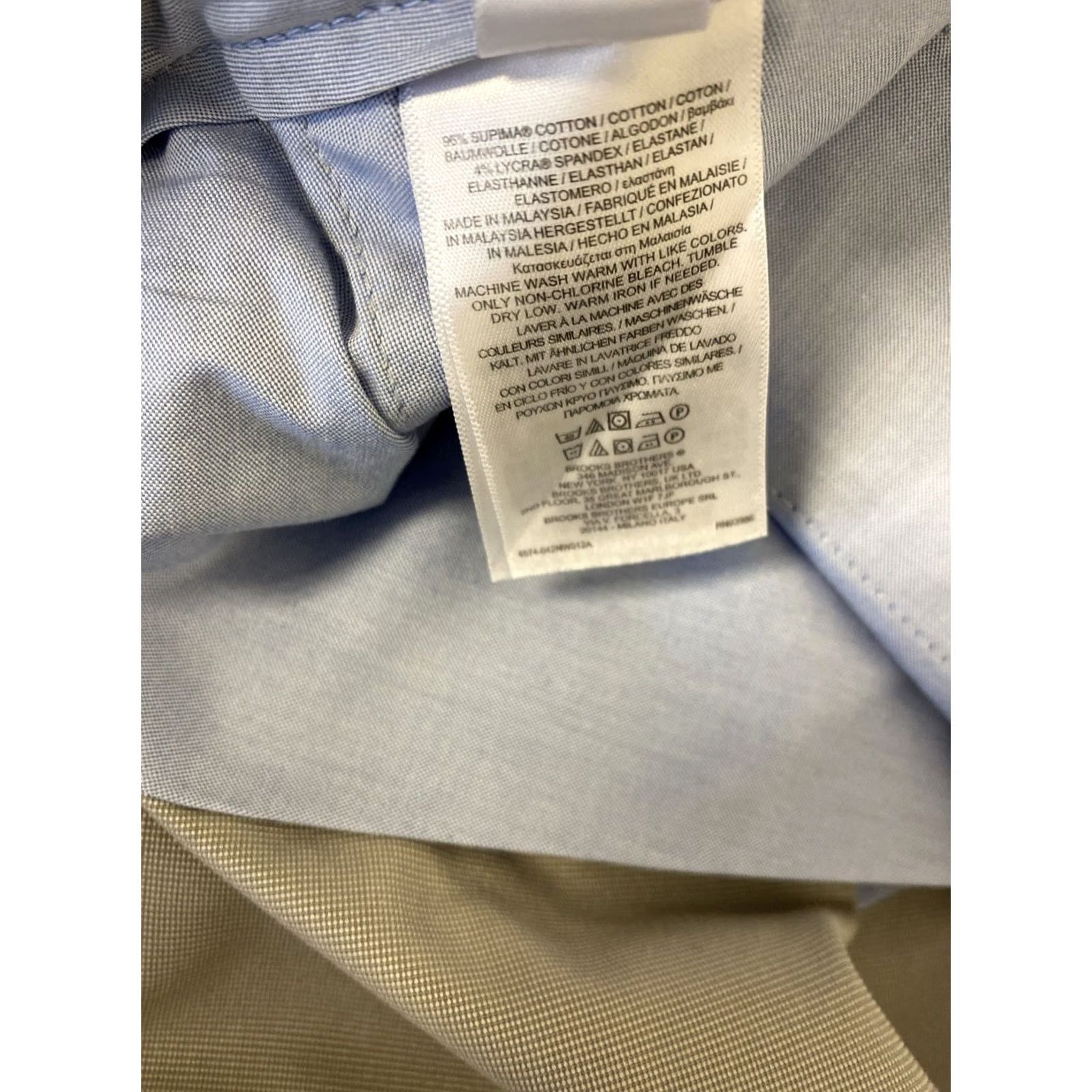 Brooks Brothers Brooks Brothers Chino Pants Men's 40x30 Light Gray Twill Clark Fit Advantage Chino Straight Leg Casual Shirt? Size US 40 / EU 56 - 5 Thumbnail