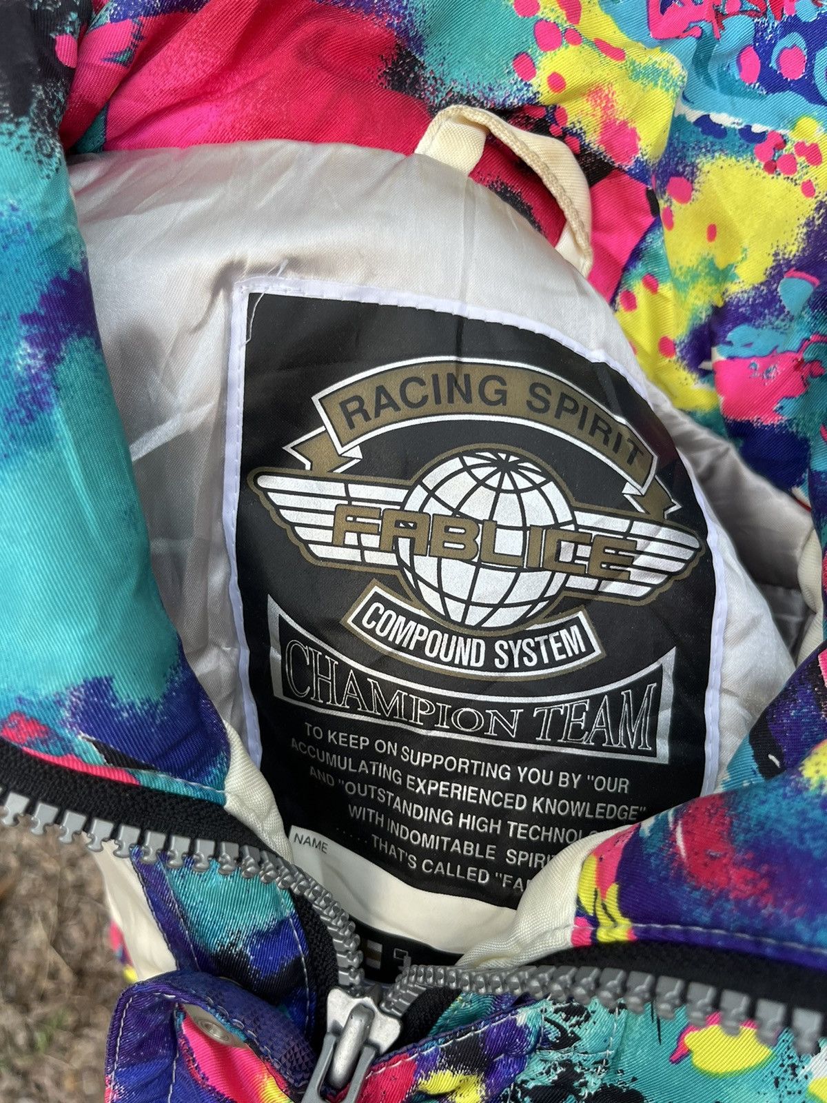 Japanese Brand Vintage Farlice Racing Spirit Champion Team Winter Jackets Size US M / EU 48-50 / 2 - 7 Thumbnail