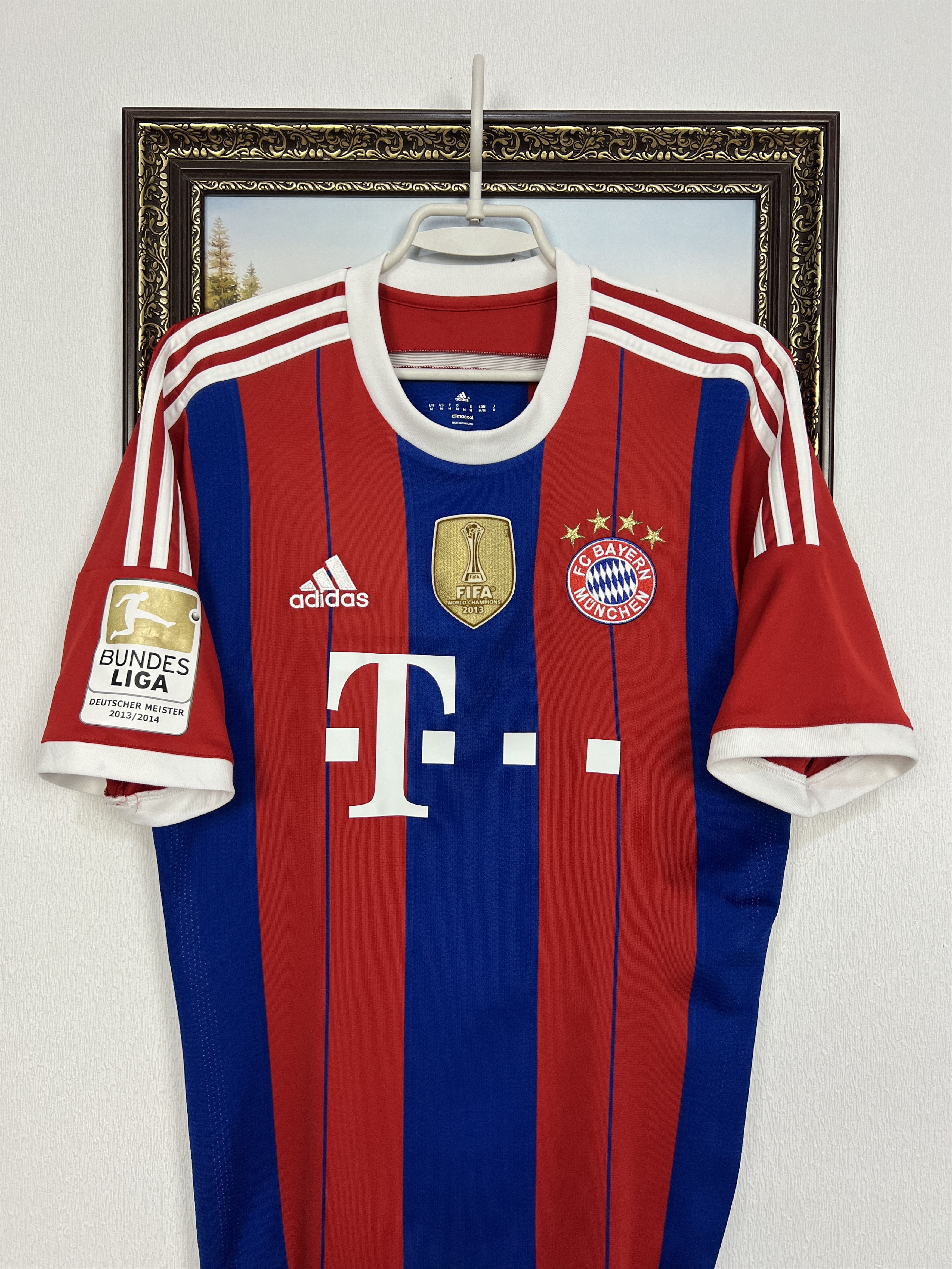 Adidas Bayern Munich football shirt 2014 Soccer #19 Gotze Jersey Size US M / EU 48-50 / 2 - 2 Thumbnail