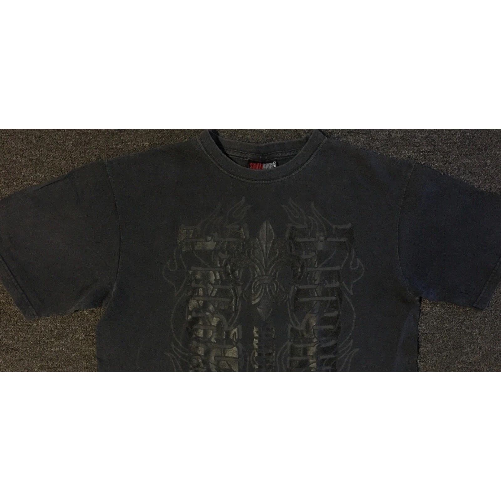 JNCO VINTAGE South Pole Shirt L Black 90s Y2K Affliction Fire Emo Grunge Tapout Jnco AOP Striped Printed Mens T-Shirt Size US L / EU 52-54 / 3 - 6 Thumbnail