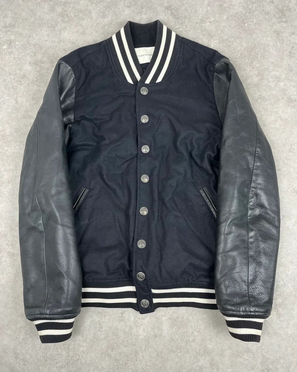 Pierre Balmain FW2014 Pierre Balmain Black Leather Studded Bomber Jacket Size US M / EU 48-50 / 2 - 1 Thumbnail