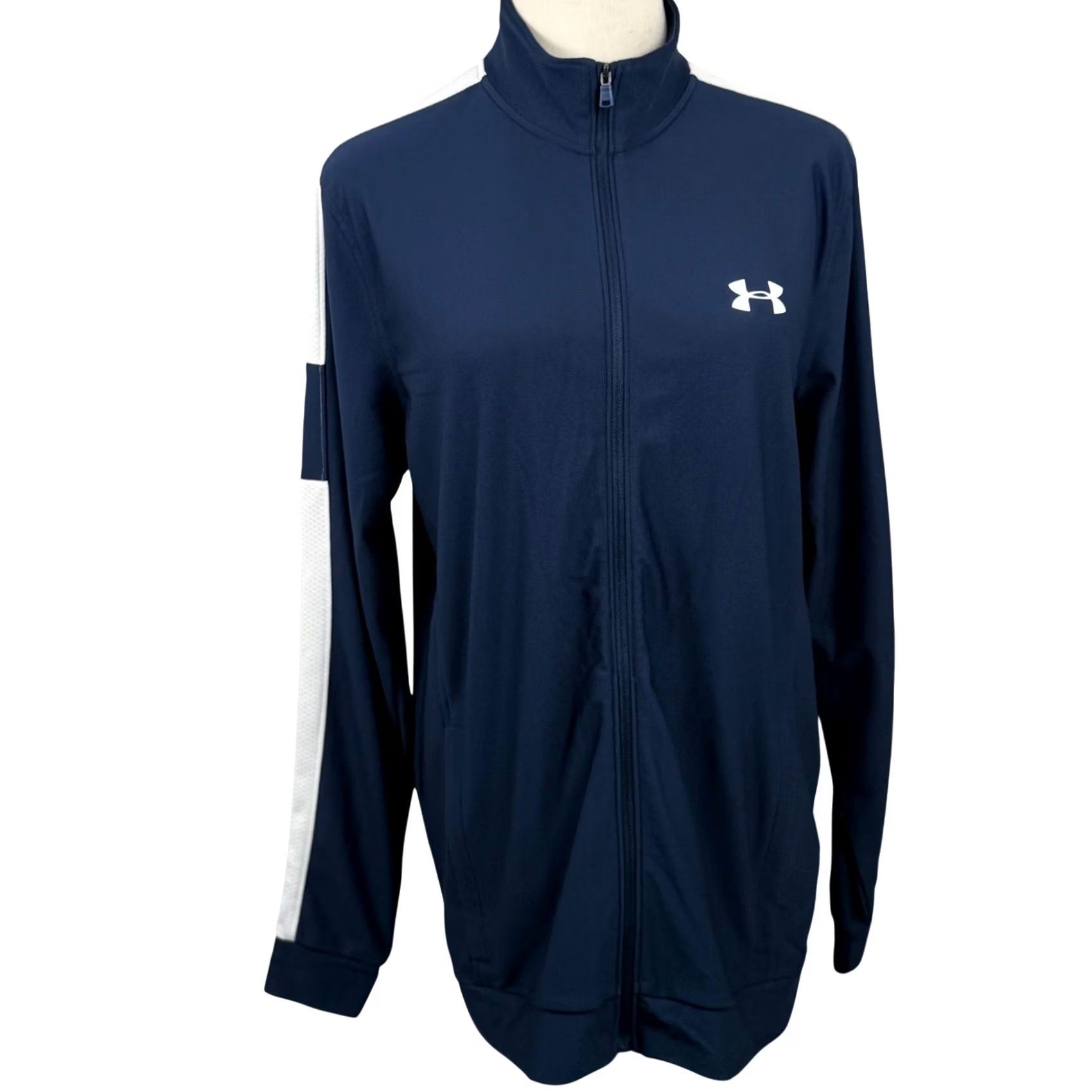 Under Armour Under Armour Mens M Twister Full Zip Track Jacket Blue Sportswear Fitted 1347293 Size US M / EU 48-50 / 2 - 5 Thumbnail