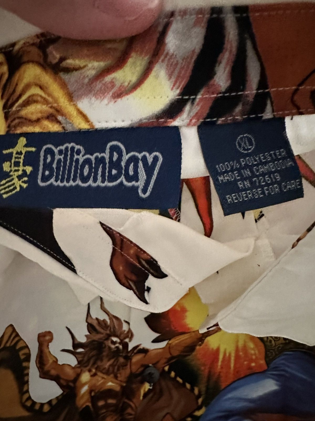 Vintage VTG Y2K Billion Bay Spawn Comic Book Button Fieri Up Shirt Size US XL / EU 56 / 4 - 5 Thumbnail