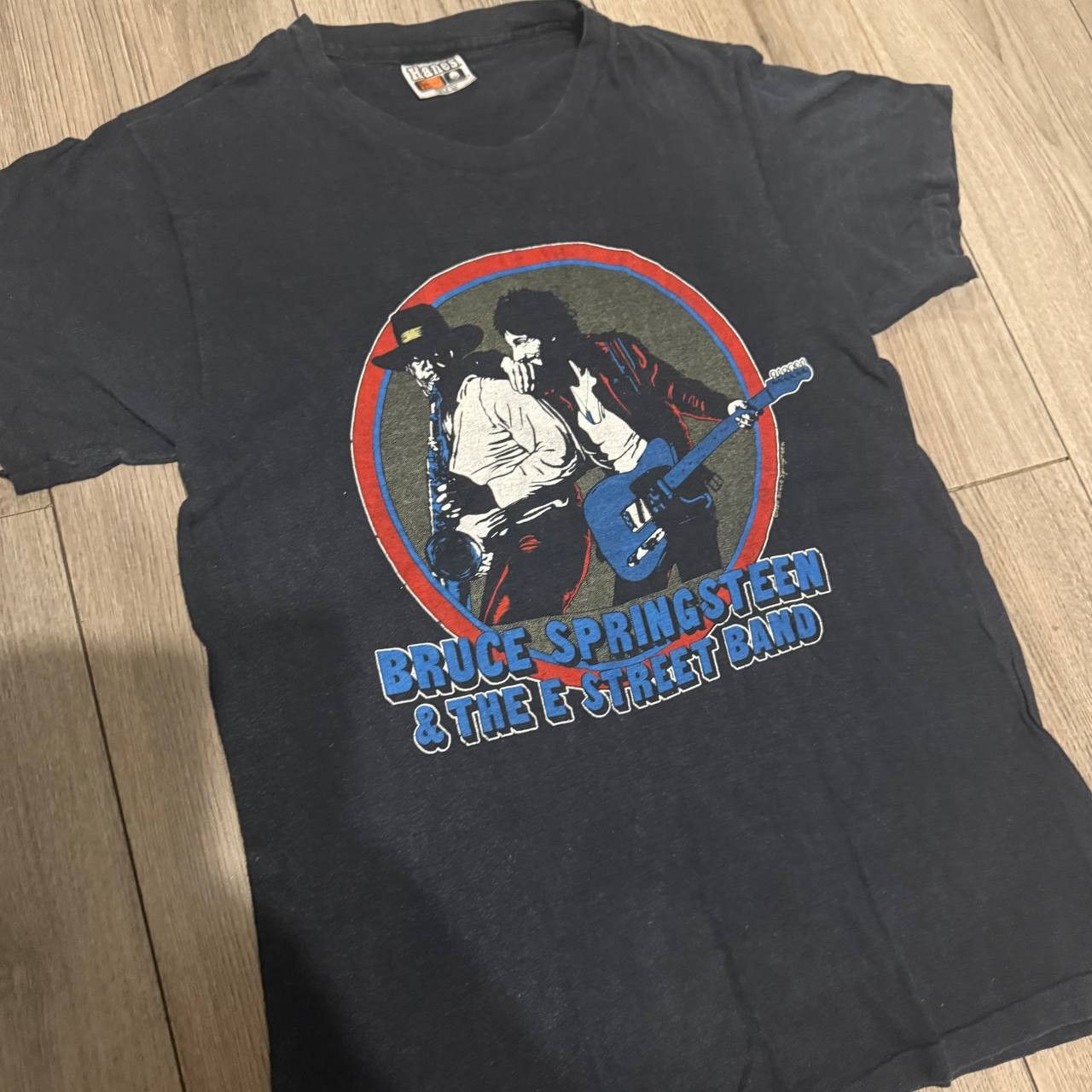 Hanes Vintage 1982 Bruce Springsteen World Tour Black T-shirt M Size US M / EU 48-50 / 2 - 2 Thumbnail